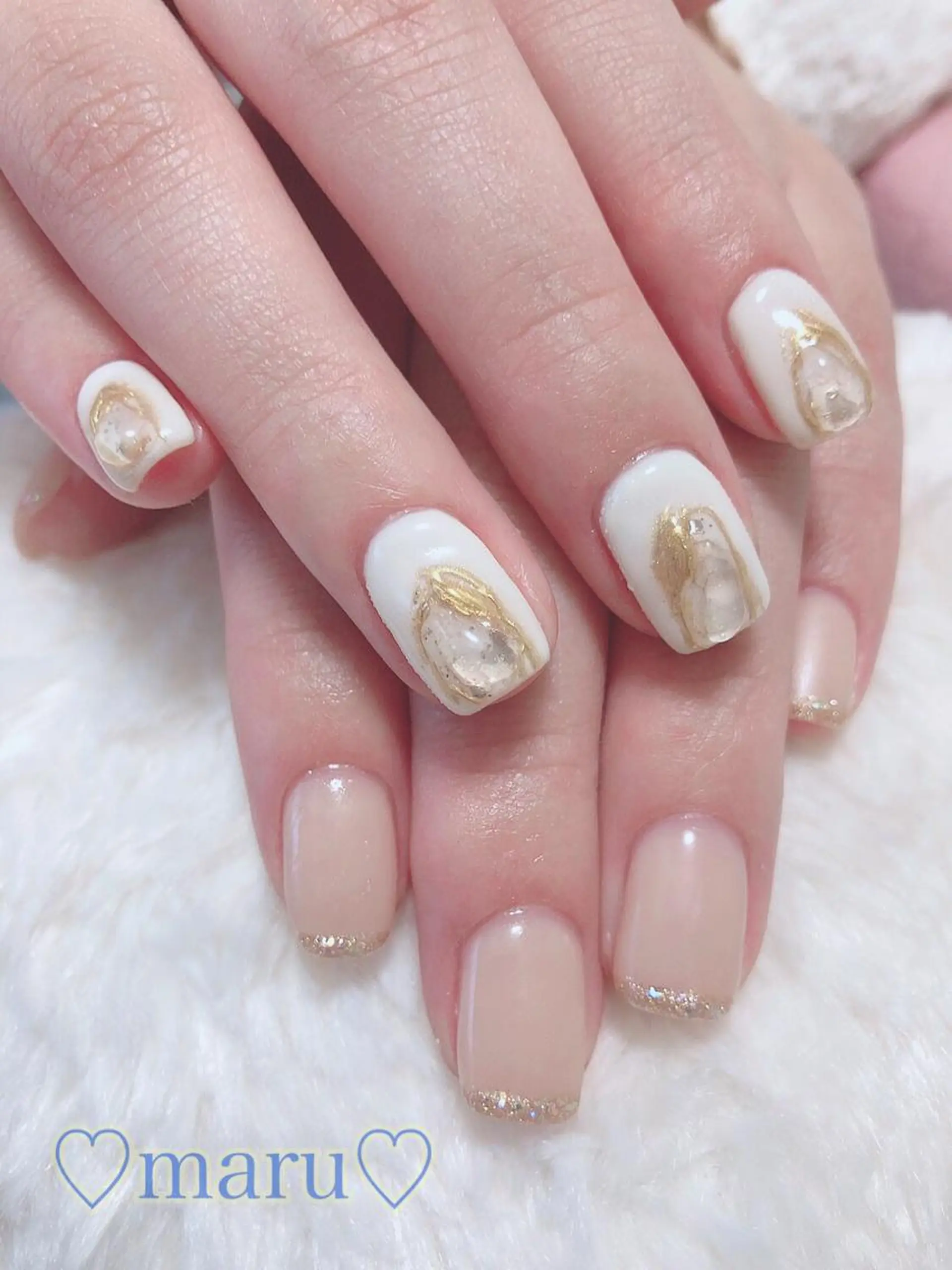 ネイル ハンドネイル フットネイル まるみ ♡のネイルデザイン