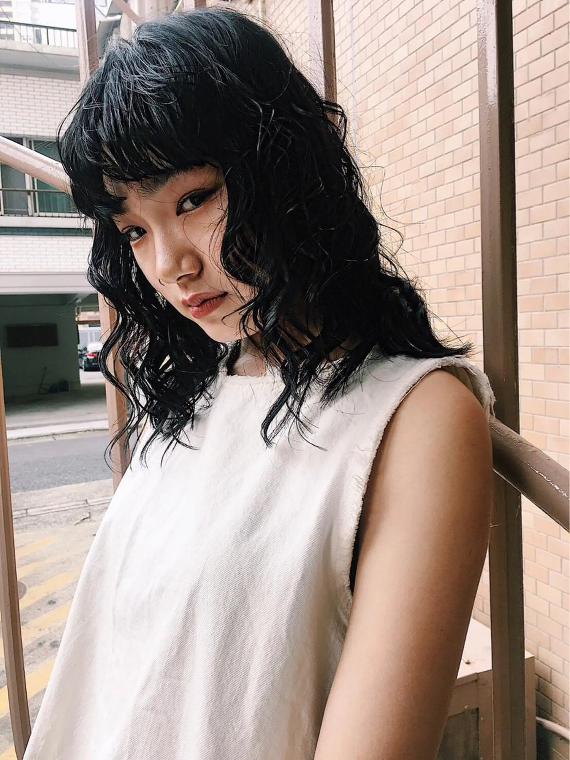 ミディアム パーマ パーマ レイヤーカット/ パーマ/鎌田実奈歩のヘアスタイル