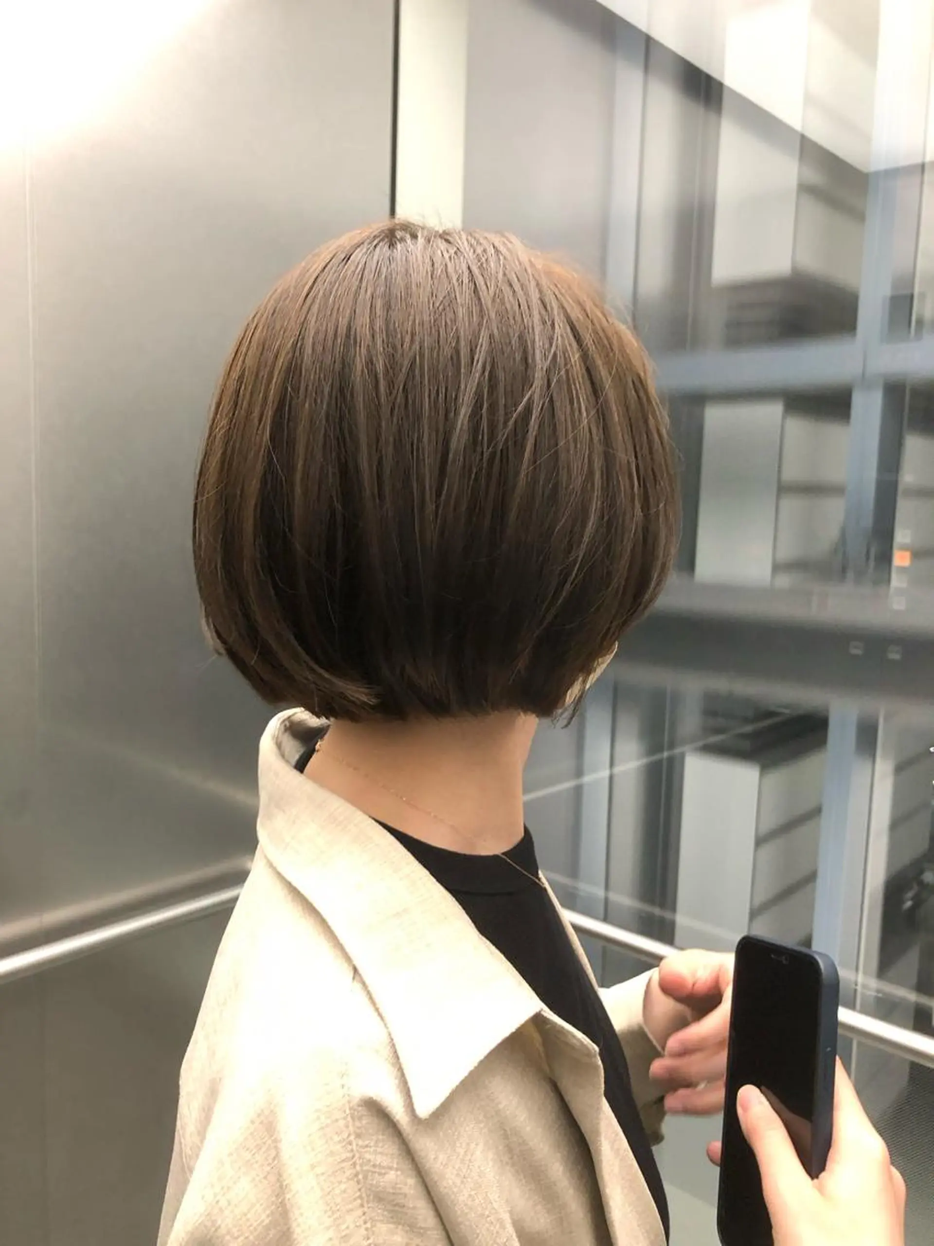 カラー ベージュカラー オリーブベージュ yuragi所属・竹内 絢香のヘアスタイル