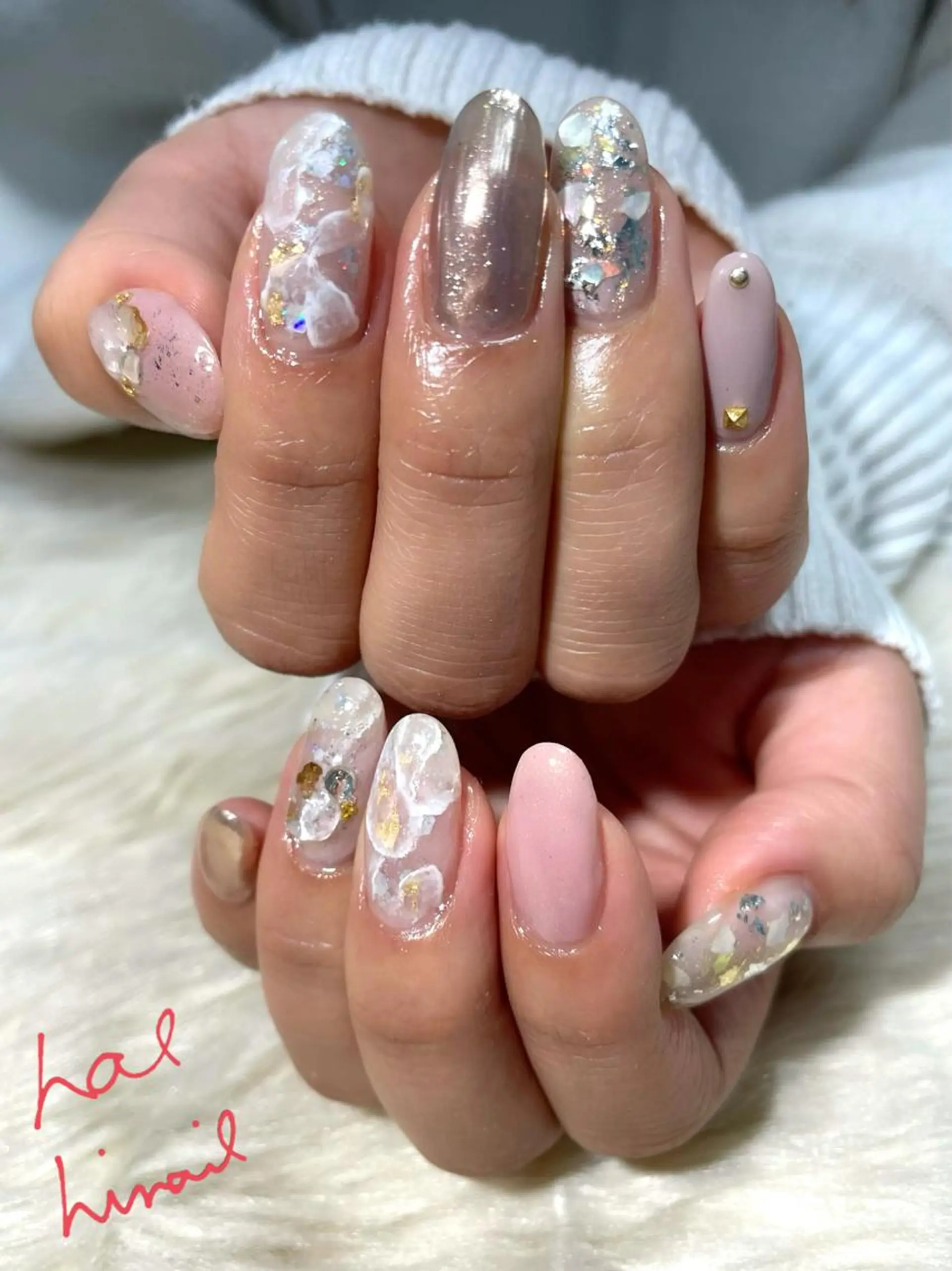 ネイル ブライダルネイル はるひな ねいるのネイルデザイン