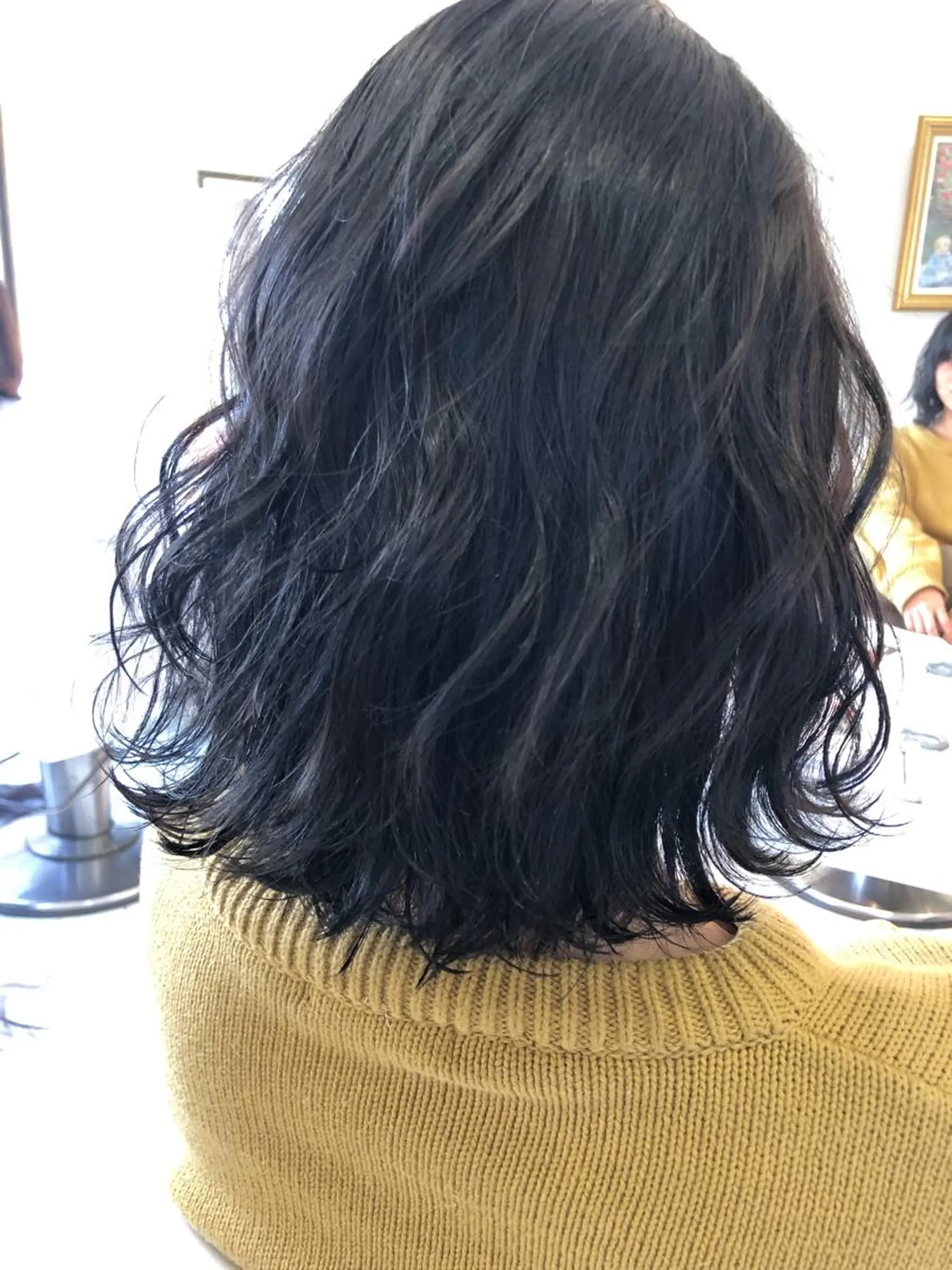 ミディアム カラー 店長/mao/ 前髪/顔周りカットのヘアスタイル