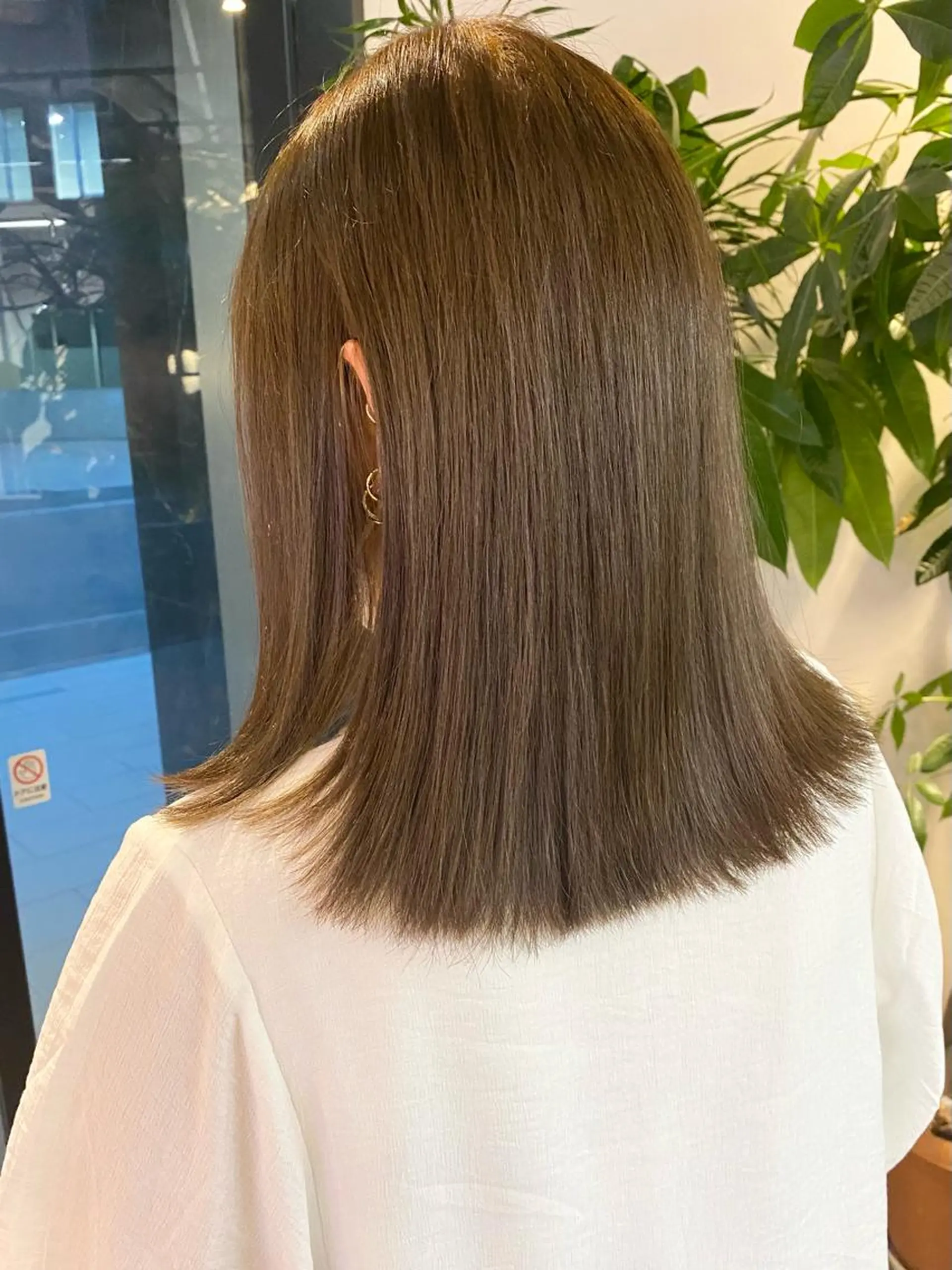 ミディアム カラー アッシュ ベージュカラー ブリーチ イルミナカラー ブリーチなしカラー ヘアカラー トリートメント 💈平島 拓也💈のヘアスタイル