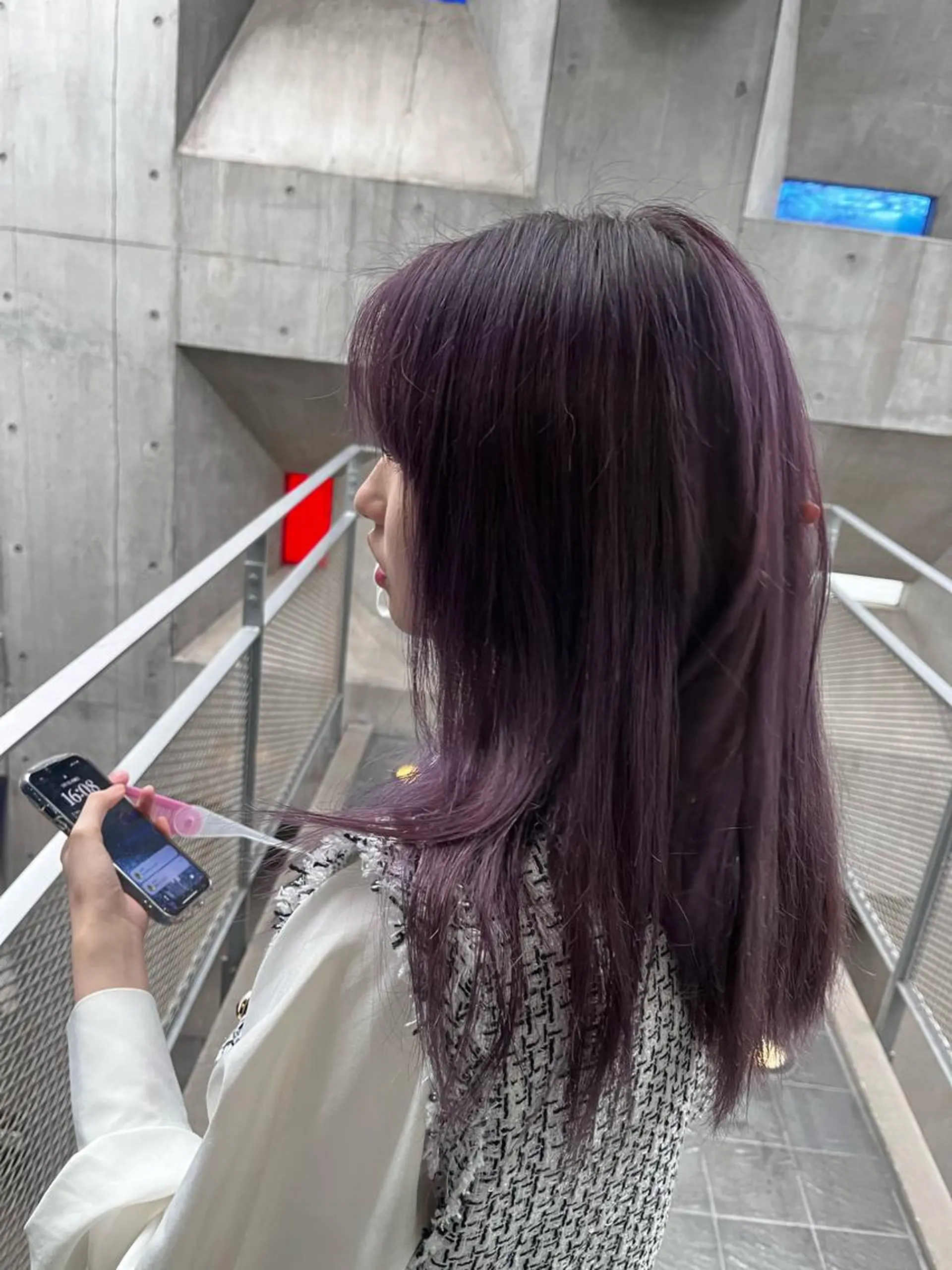 ミディアム 複雑履歴ブリーチ/ keitoのヘアスタイル