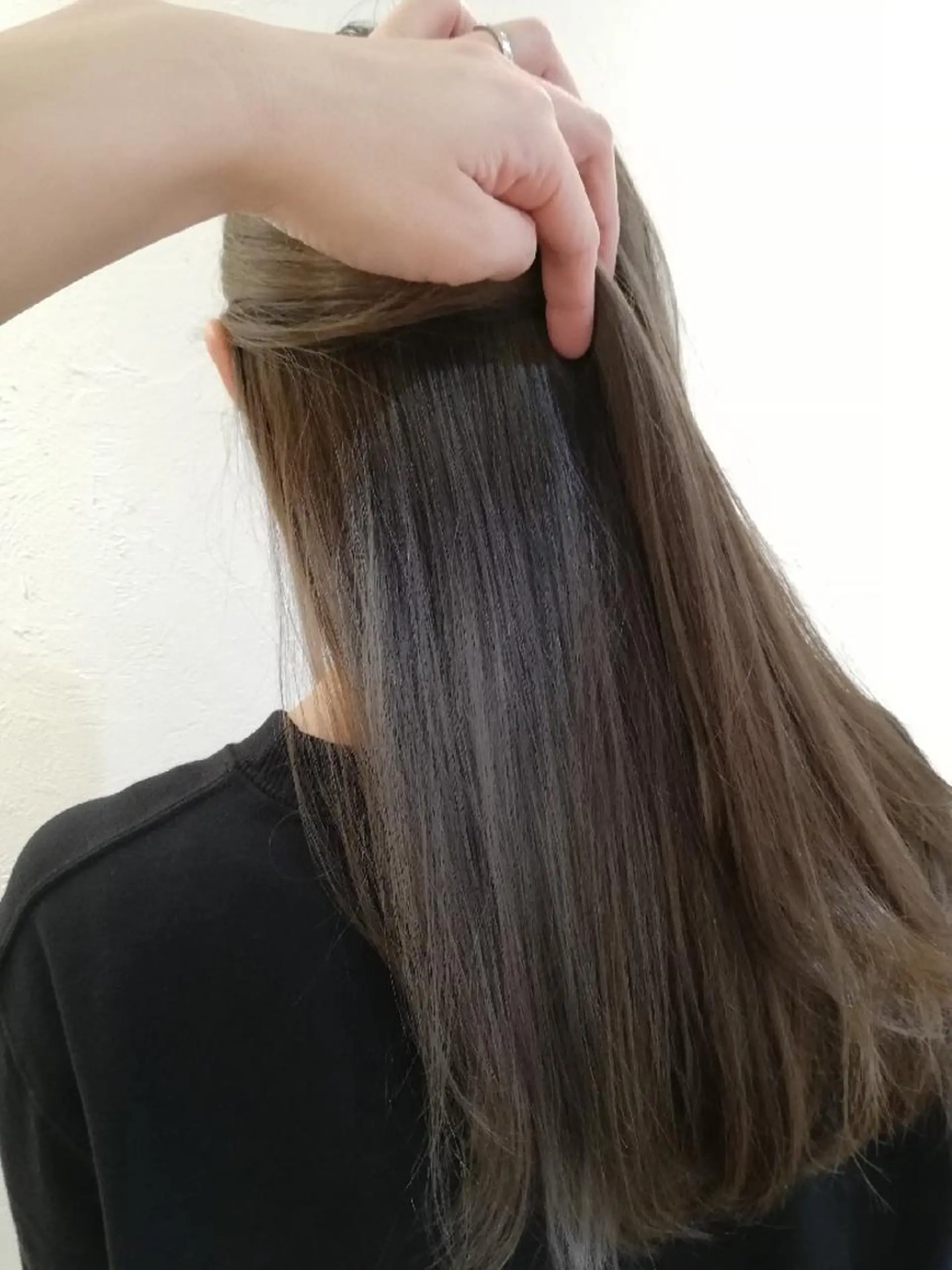 ロング カラー パーマ ヘアアレンジ ネイル キッズ メンズ マツエク・マツパ メンズブリーチ メンズインナーカラー ブリーチ ブルーカラー ブルーグレー NEWI京橋 *satokoのヘアスタイル