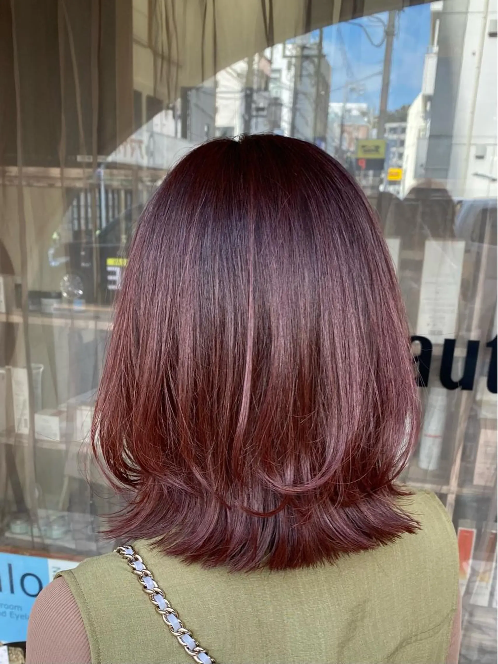 セミロング カラー ヘアアレンジ ウルフ/レイヤー /パーマ ナユタのヘアスタイル