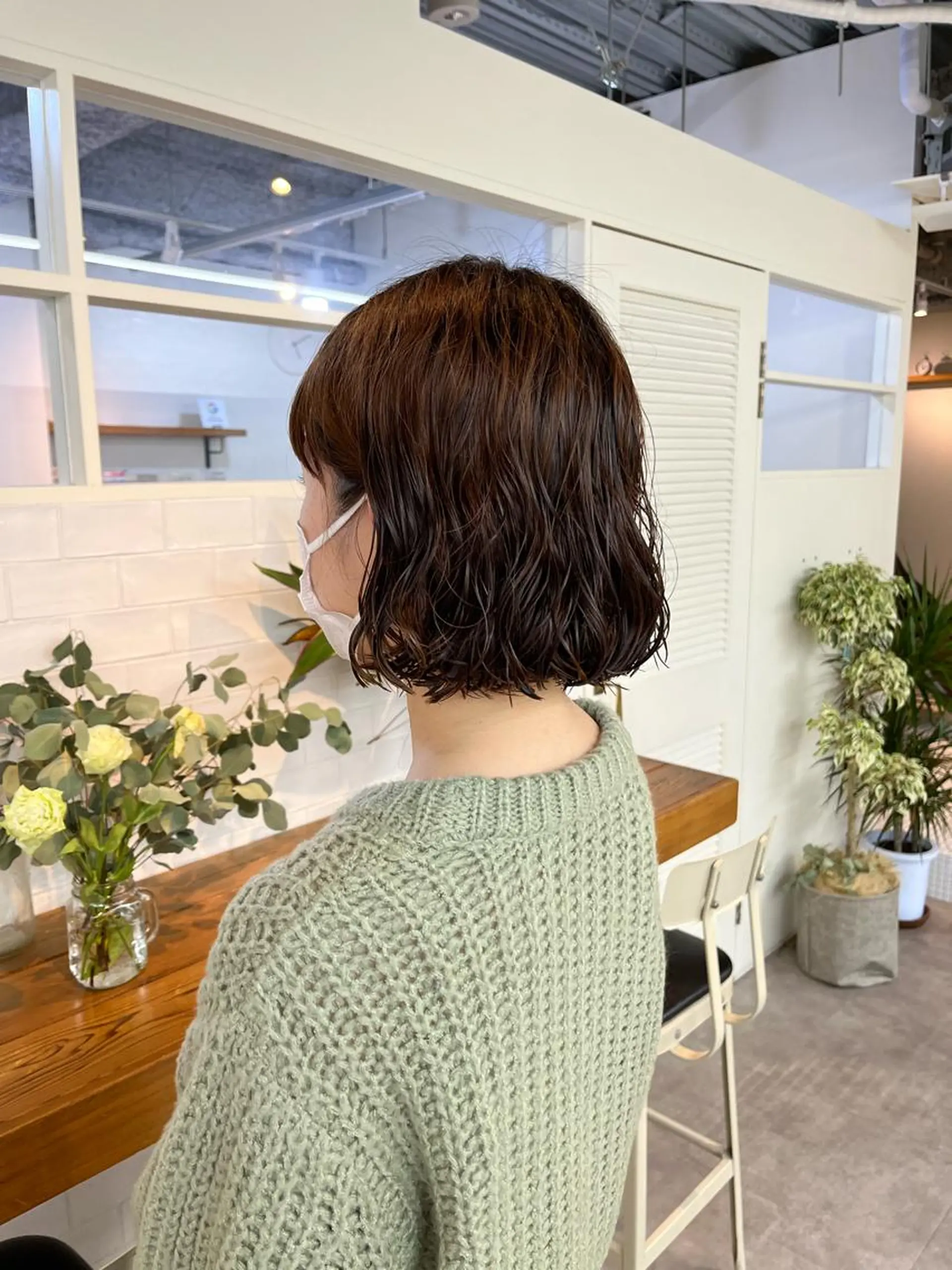 ショート カット パーマ benji仙台所属・KOKI/ ボブ/ パーマ/透明感カラーのヘアスタイル