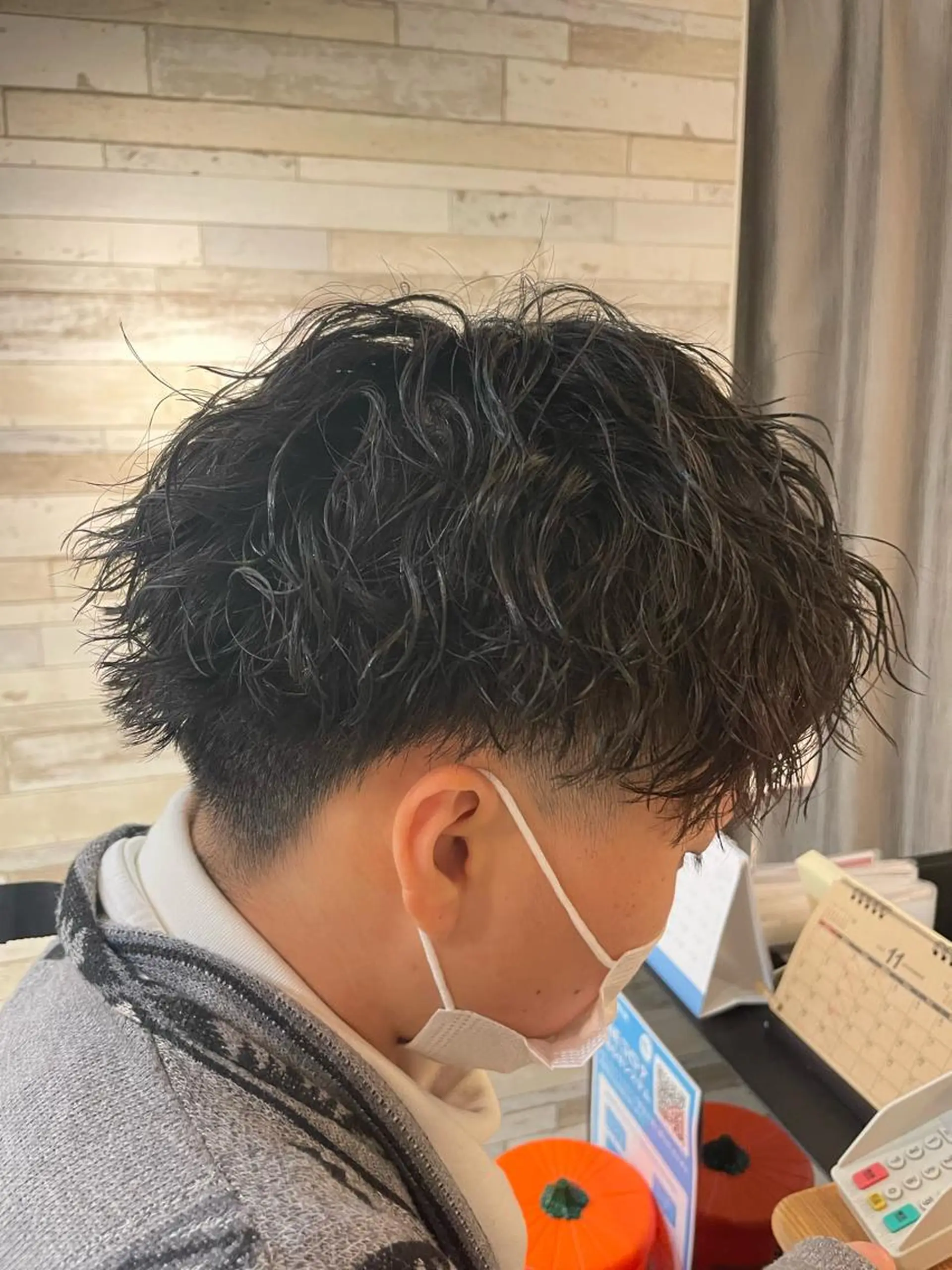 パーマ メンズ ザクザクレイヤー 🍀/ブリーチ/小田のヘアスタイル