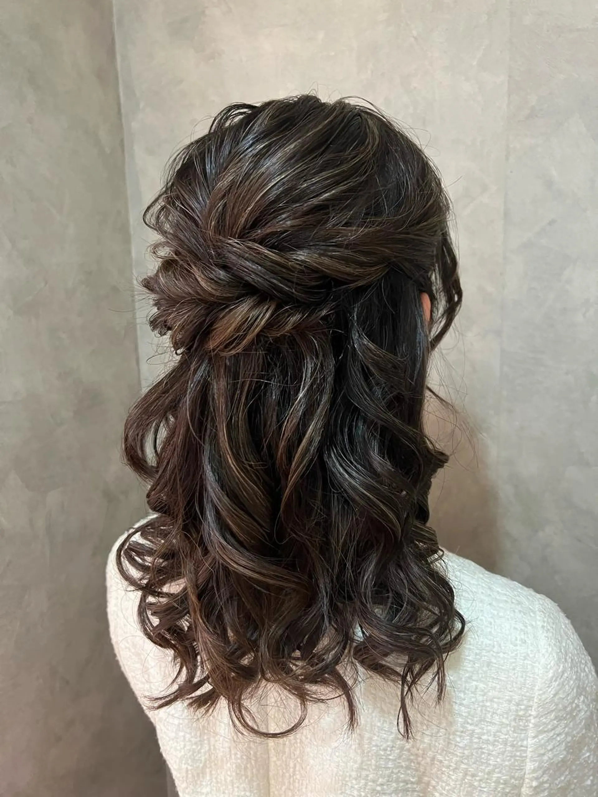 ヘアアレンジ ハーフアップ 大人可愛いヘアメイク 💋🧚‍♀️しずかのヘアスタイル