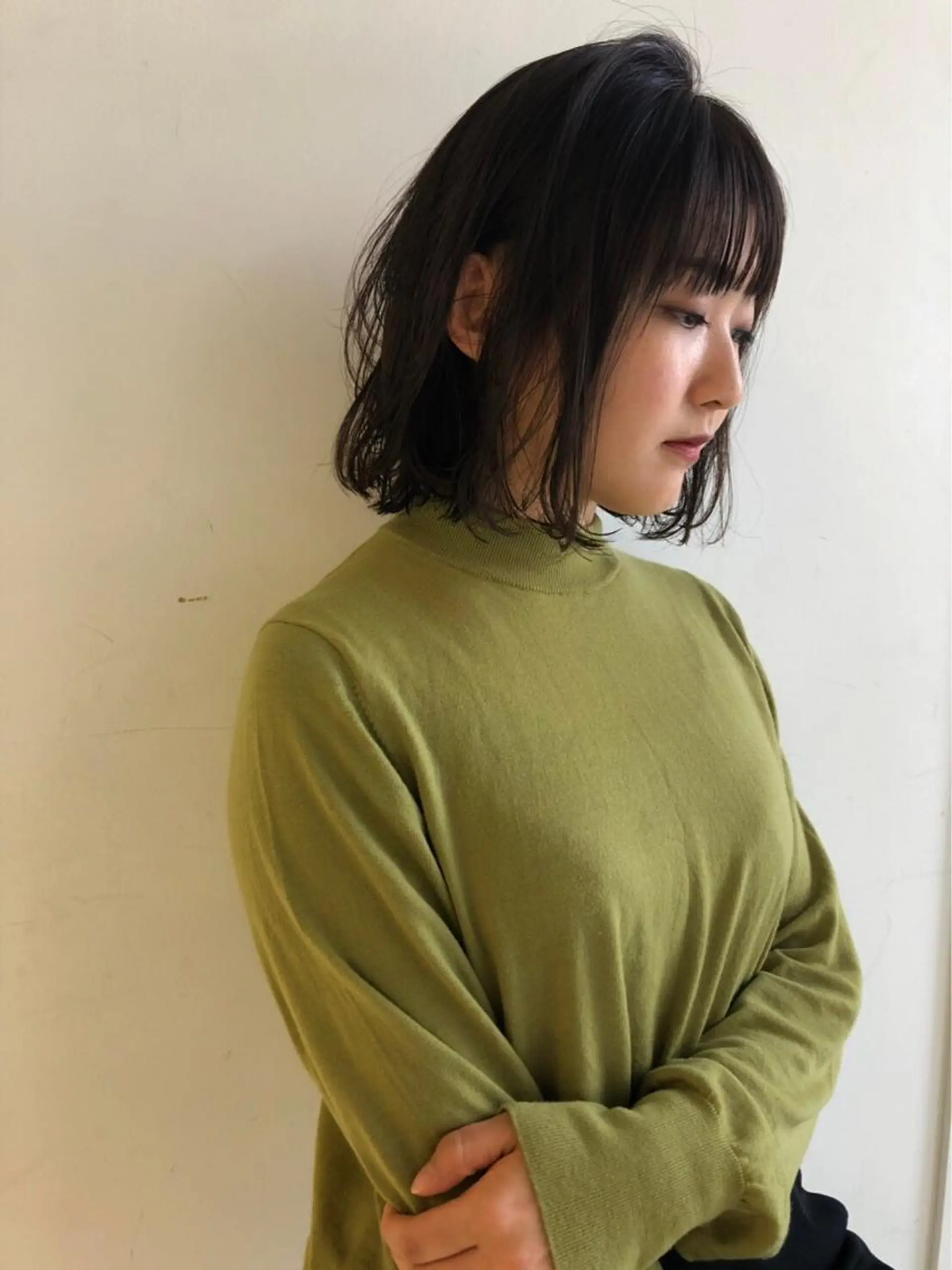 ミディアム カラー IVORY.所属・🟩白髪ぼかし/ボブ /ショートヘア/大司のヘアスタイル