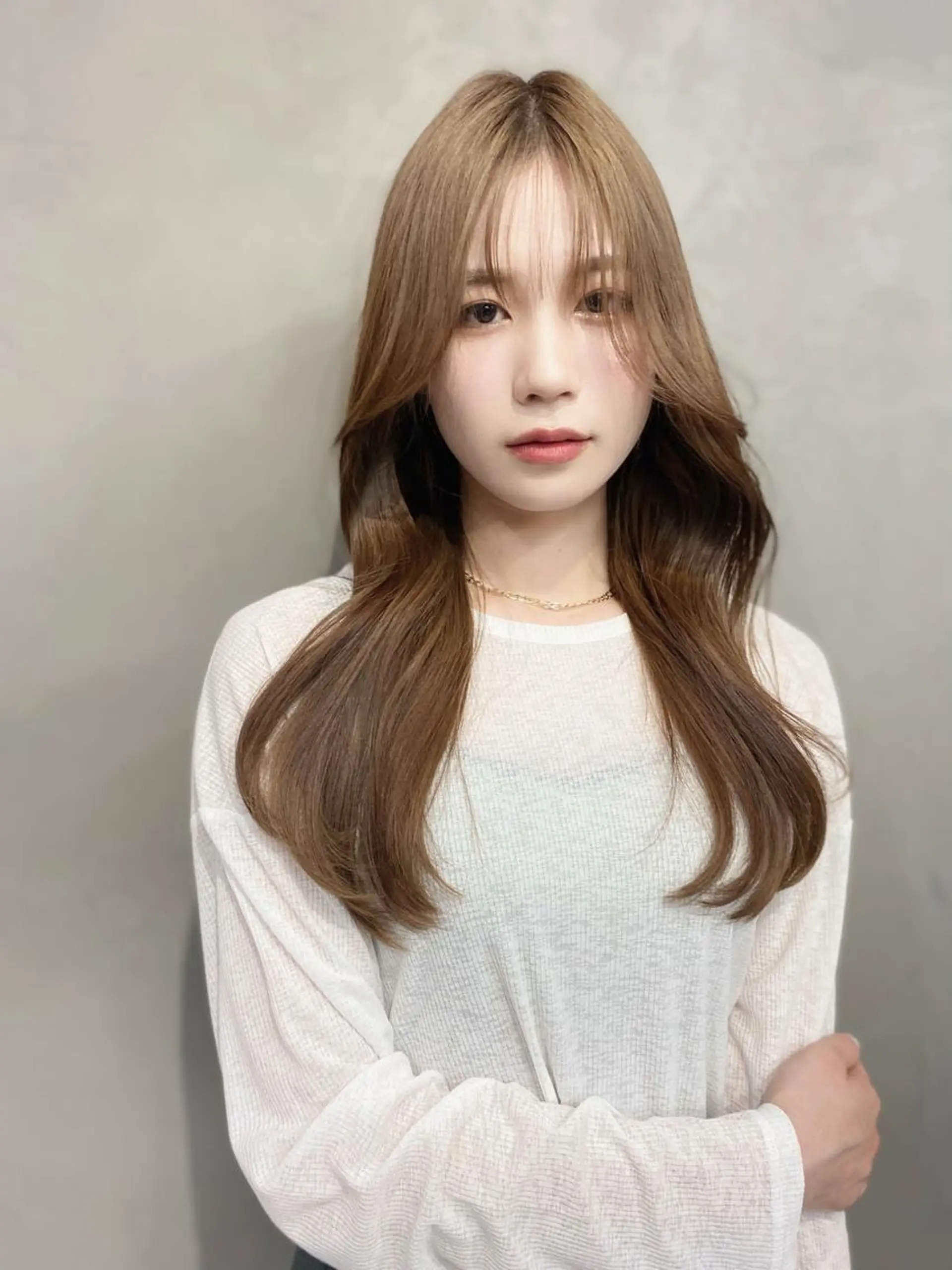 ロング 23°NADAUN所属・岐阜1番韓国ヘア/ 星羅/23°のヘアスタイル