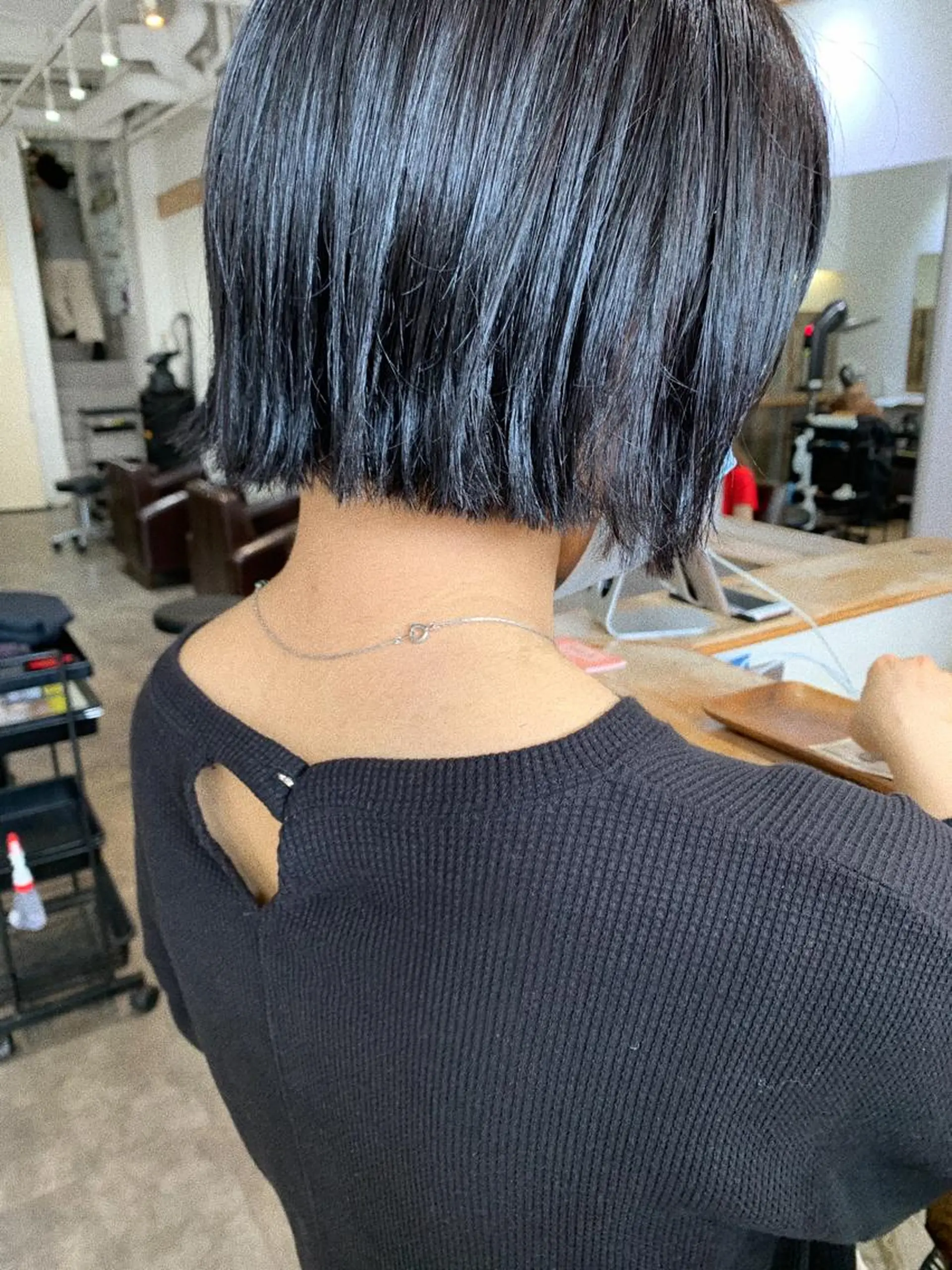 ショート カラー パーマ ヘアアレンジ カット ヘアカラー トリートメント パーマ/透明感カラー /ボブ/吉田一生のヘアスタイル