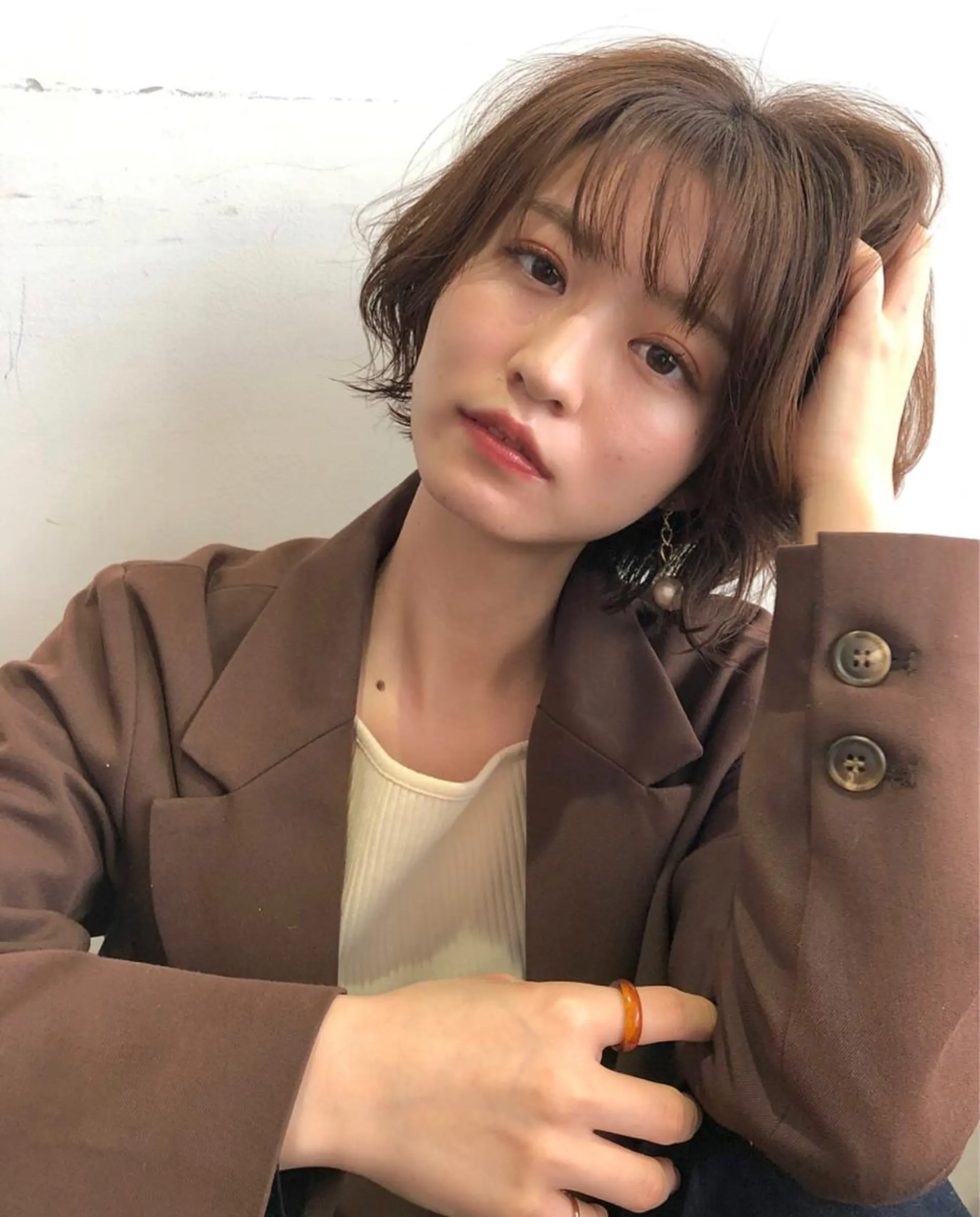 ミディアム カラー パーマ カット パーマ トリートメント 🍊千葉 未来🍊店長のヘアスタイル