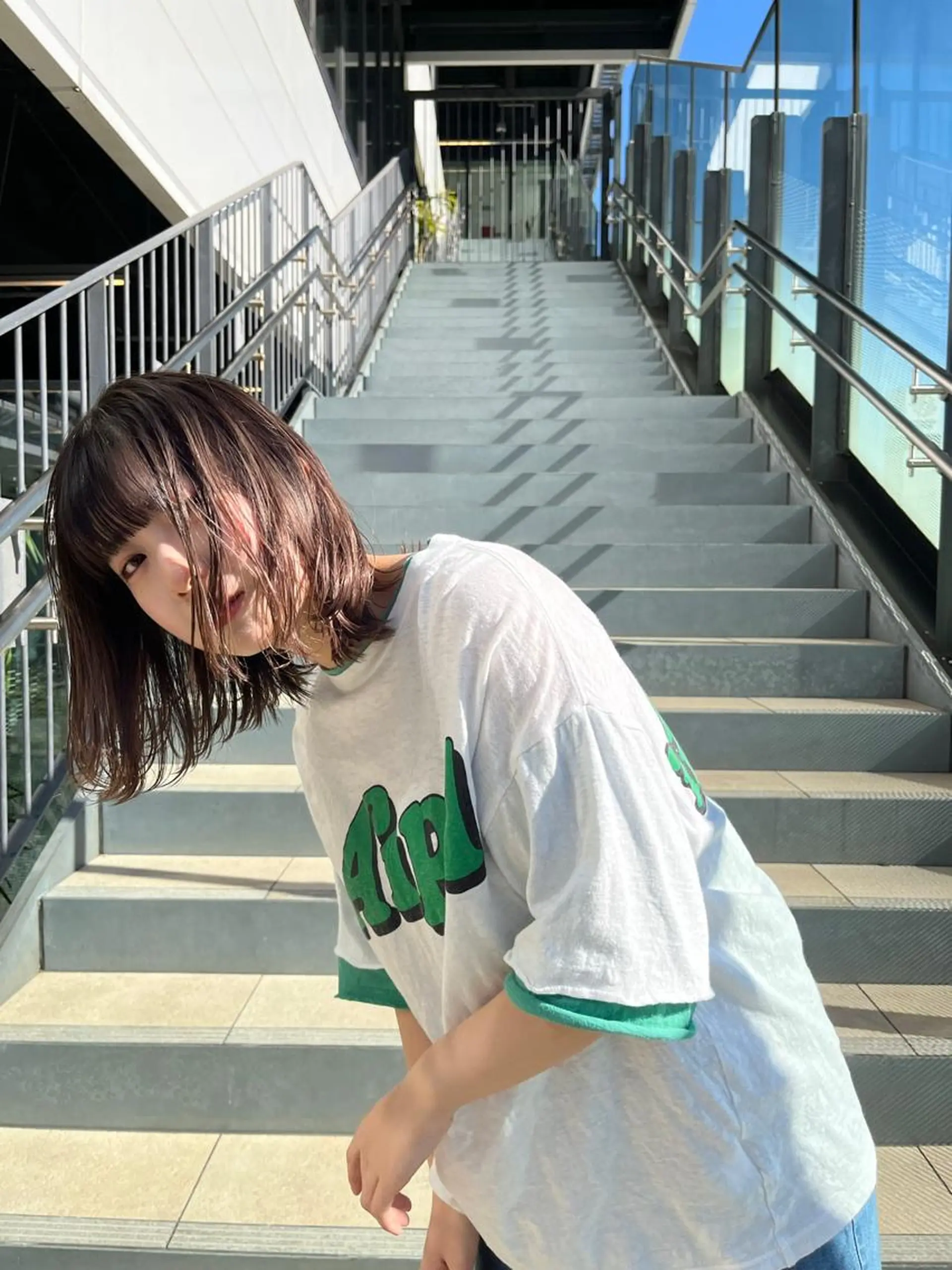 ミディアム カット ヘアカラー トリートメント PULSE yokohama所属・横浜駅/韓国レイヤー カット/髪質改善のヘアスタイル