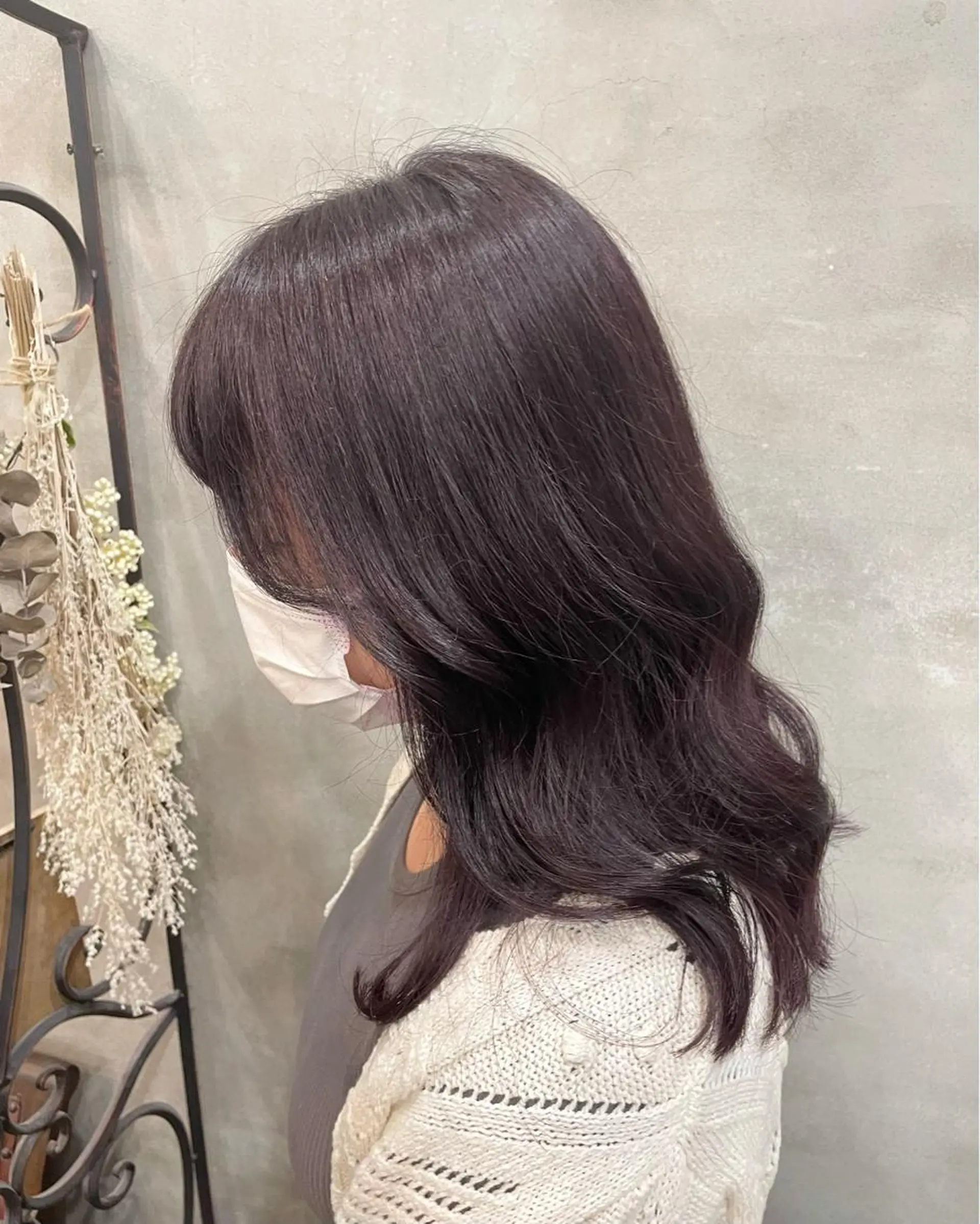 ミディアム カラー カット ヘアカラー トリートメント 【ピンク/韓国ヘア/ ヘアセット】亜海のヘアスタイル