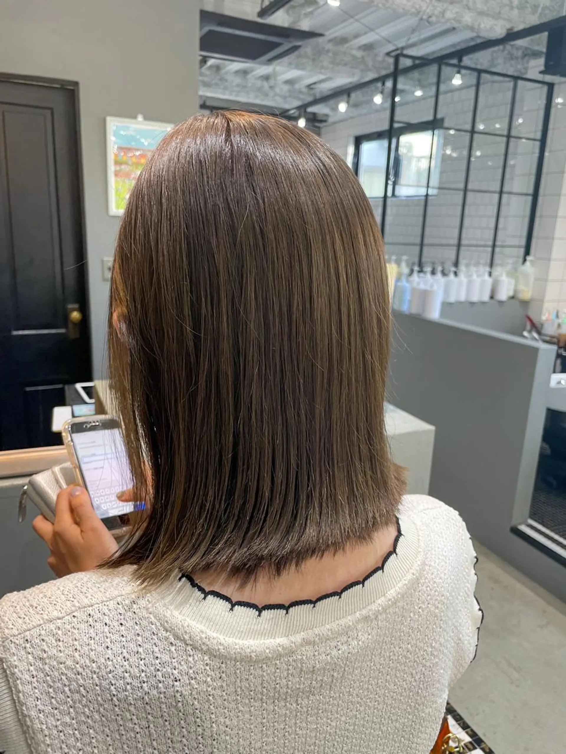 ミディアム カラー メンズ専門サロン wokeのヘアスタイル