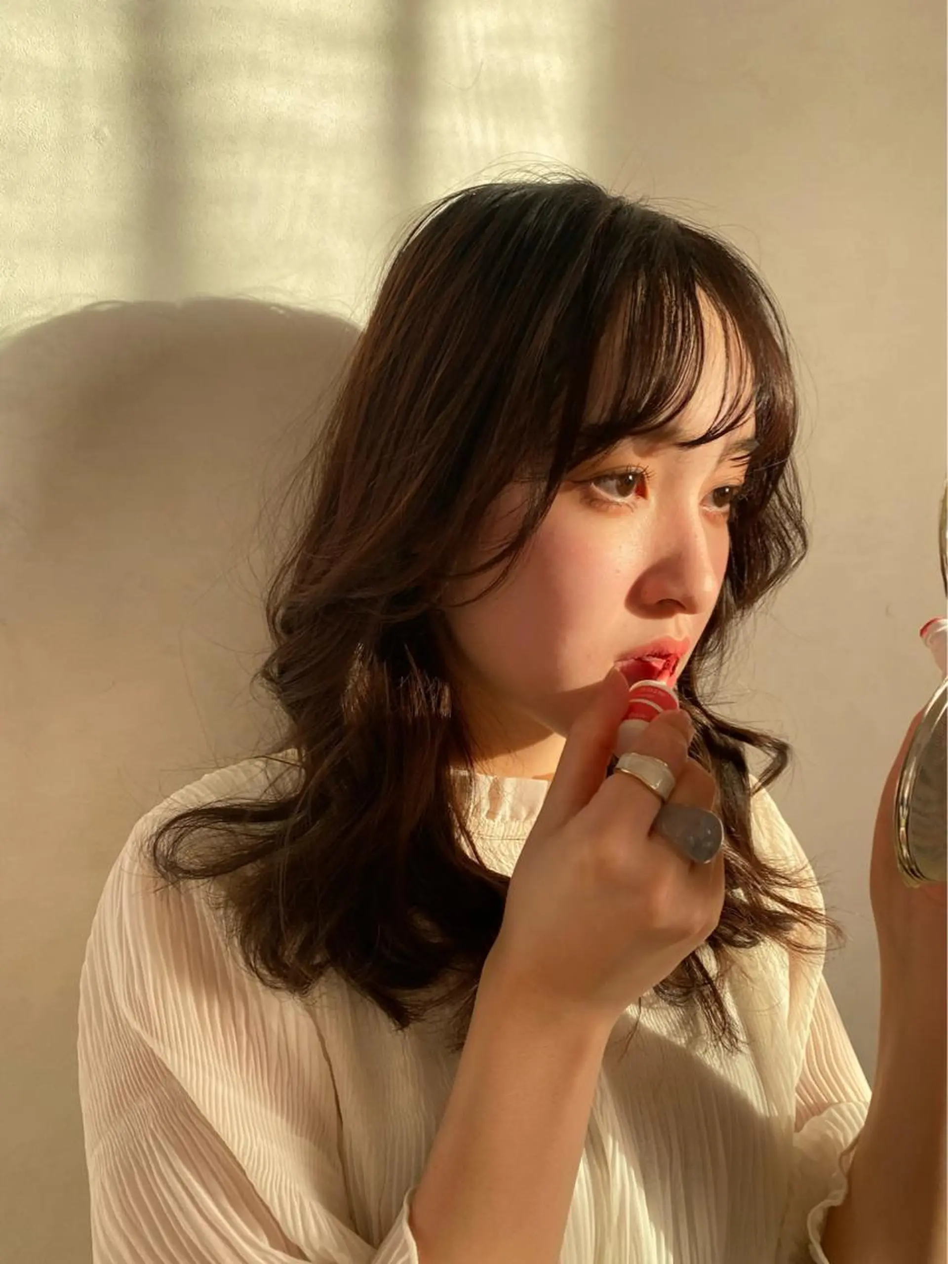 セミロング カラー メンズ haruka 🩶のヘアスタイル