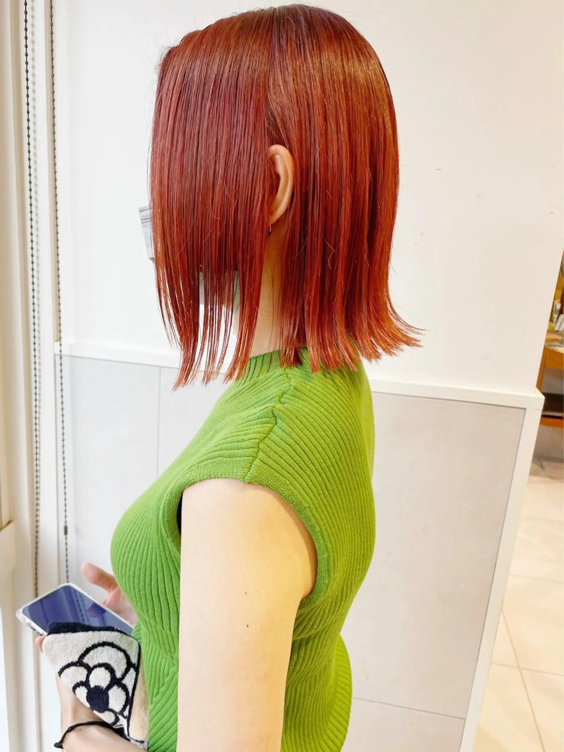 ミディアム カラー カット ヘアカラー 齋藤 咲のヘアスタイル