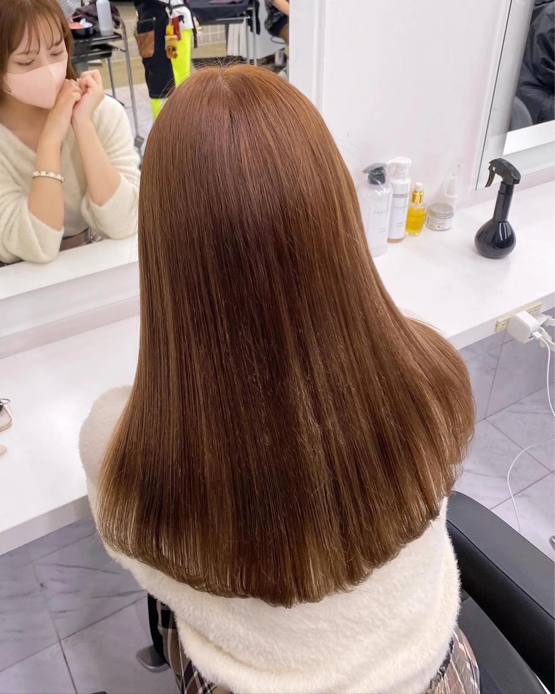 ミディアム カラー ヘアアレンジ キッズ ベージュカラー TRUNAIL&EYE所属・TRU Shino🦋のマツエク・マツパデザイン