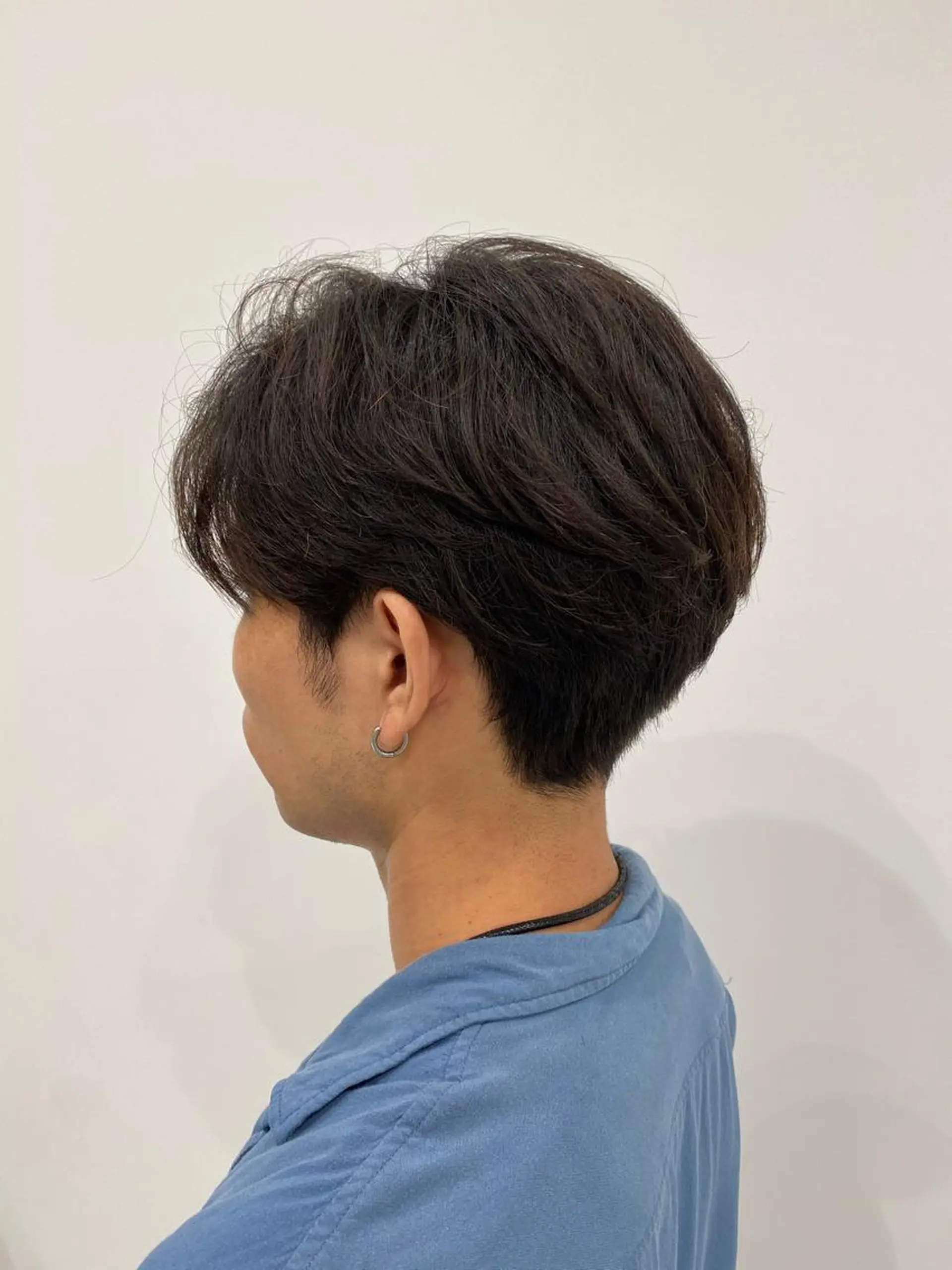 ショート パーマ メンズ 肥後 有紗のヘアスタイル