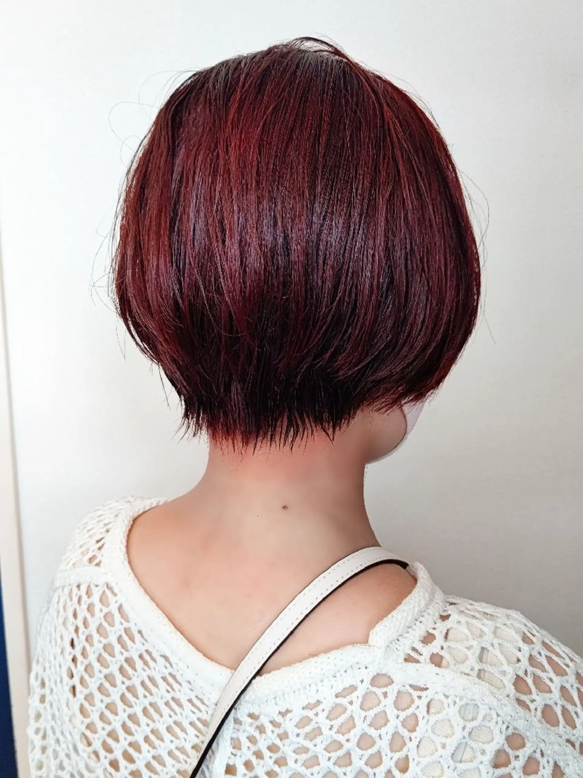 ショート カラー 丸みショート ショートヘア 【似合わせ・レイヤー ・パーマ】海気のヘアスタイル