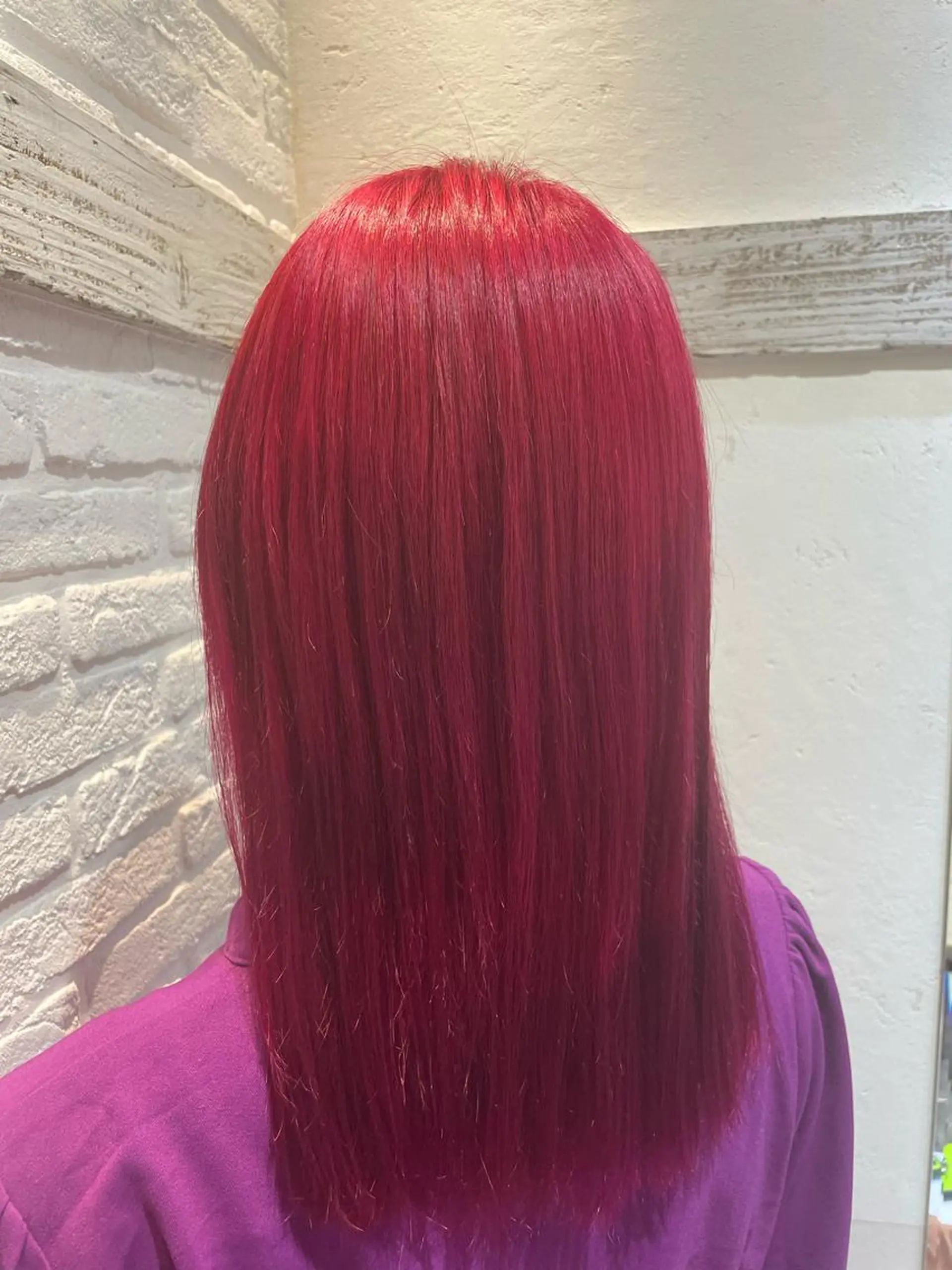 セミロング カラー ピンクカラー Gisel みらののヘアスタイル