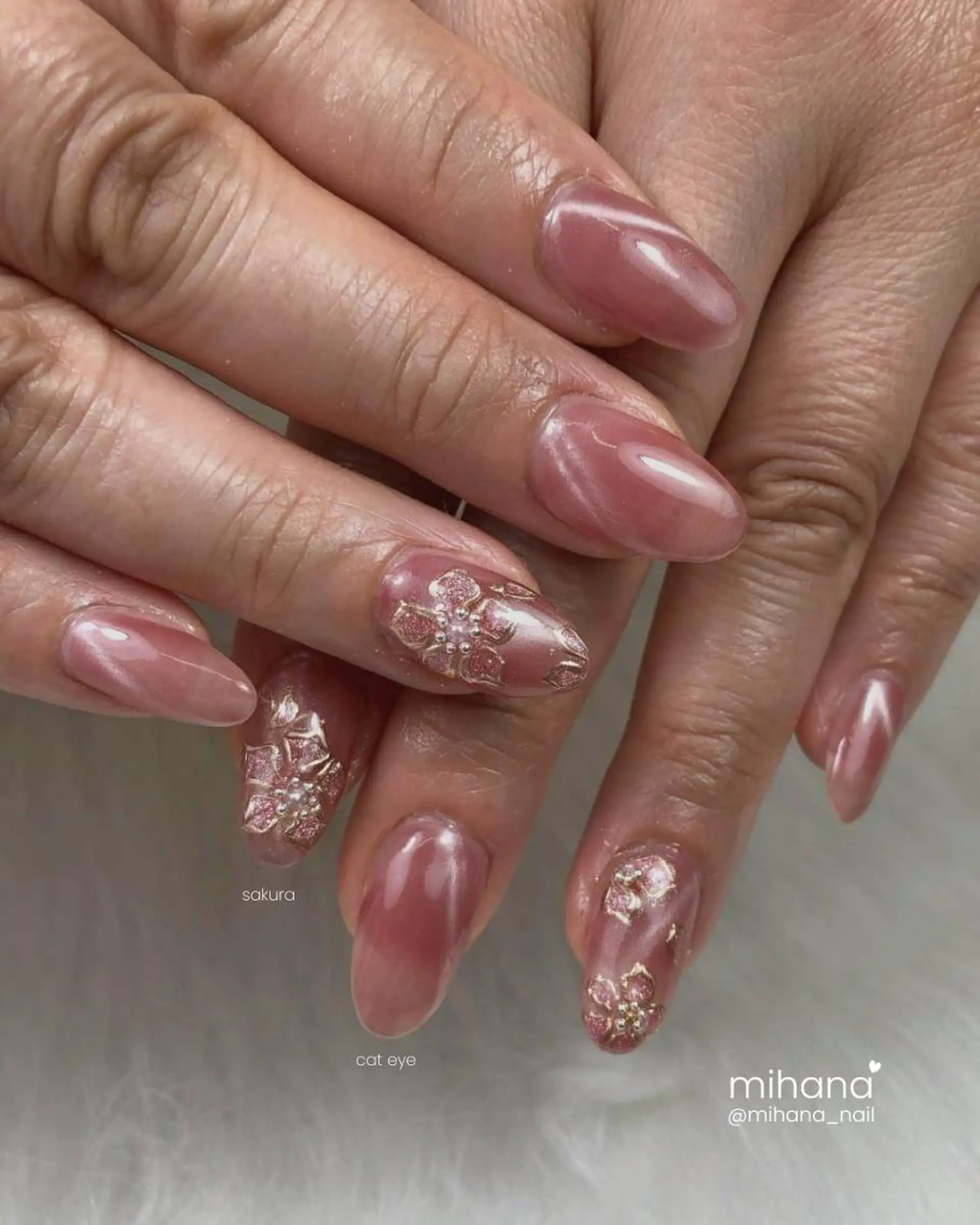 ネイル ジェルネイル パラジェル ハンドネイル MIHANAネイル／ MINH ミンのネイルデザイン