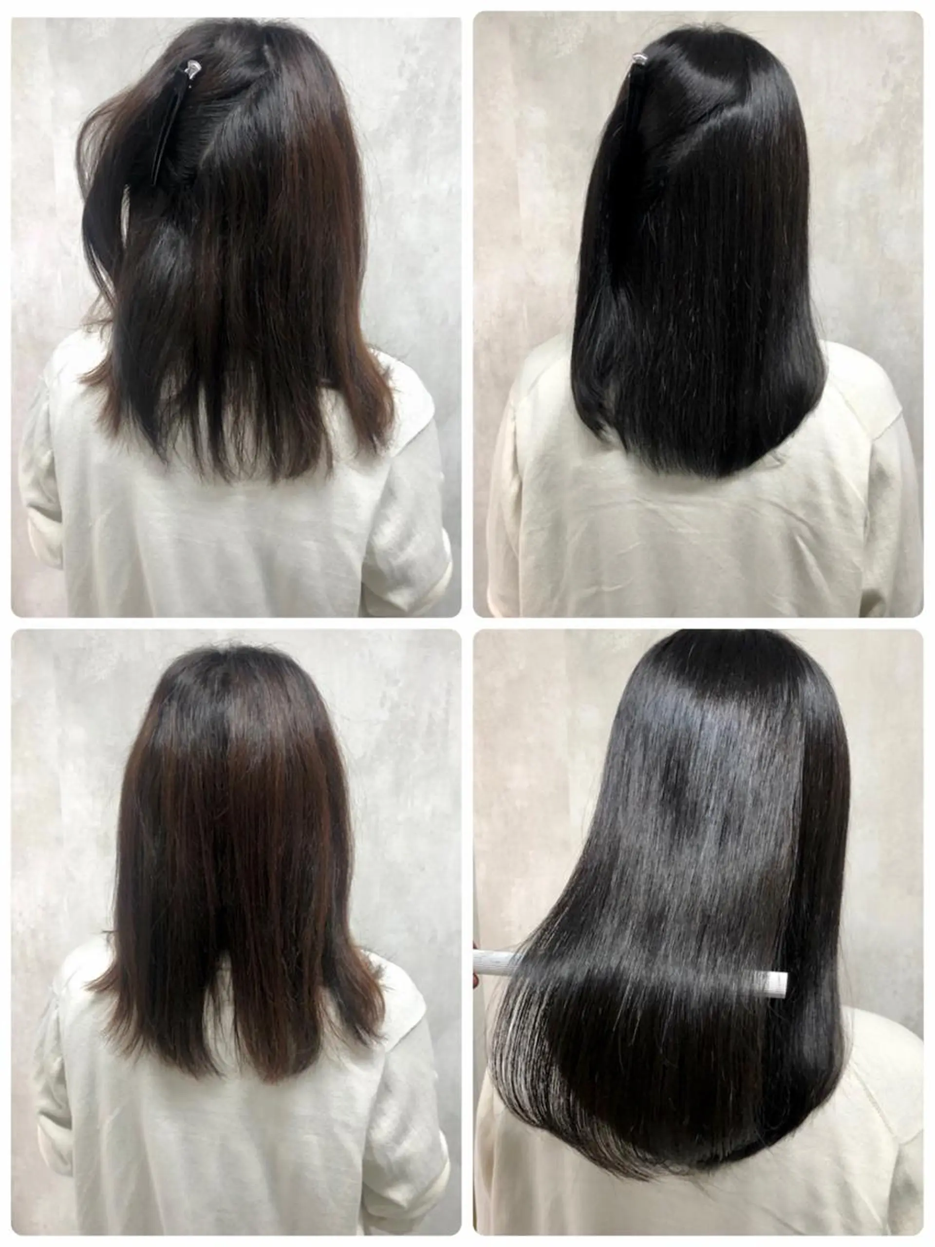 セミロング カット ヘアカラー 縮毛矯正 トリートメント 満足度⭕️縮毛矯正師 谷口にお任せを👍のヘアスタイル