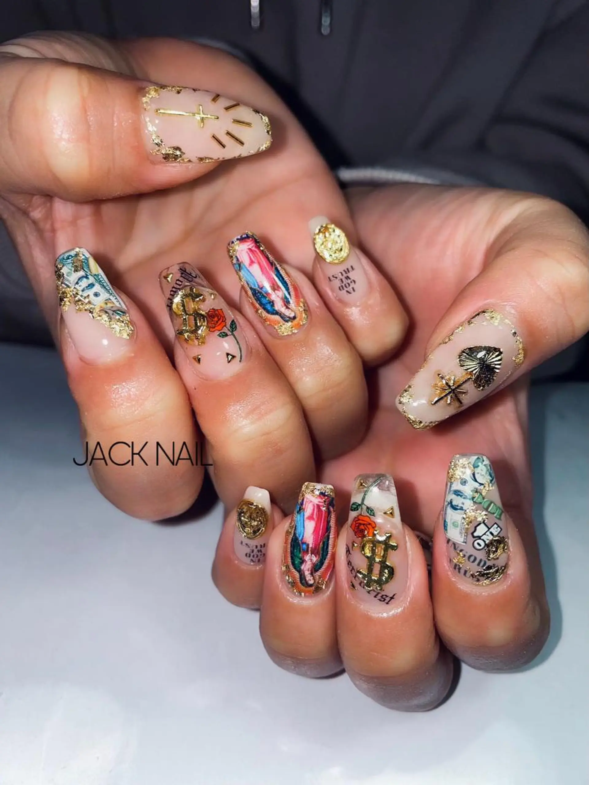 ネイル ハンドネイル JACK NAIL 💜Ayakaのネイルデザイン