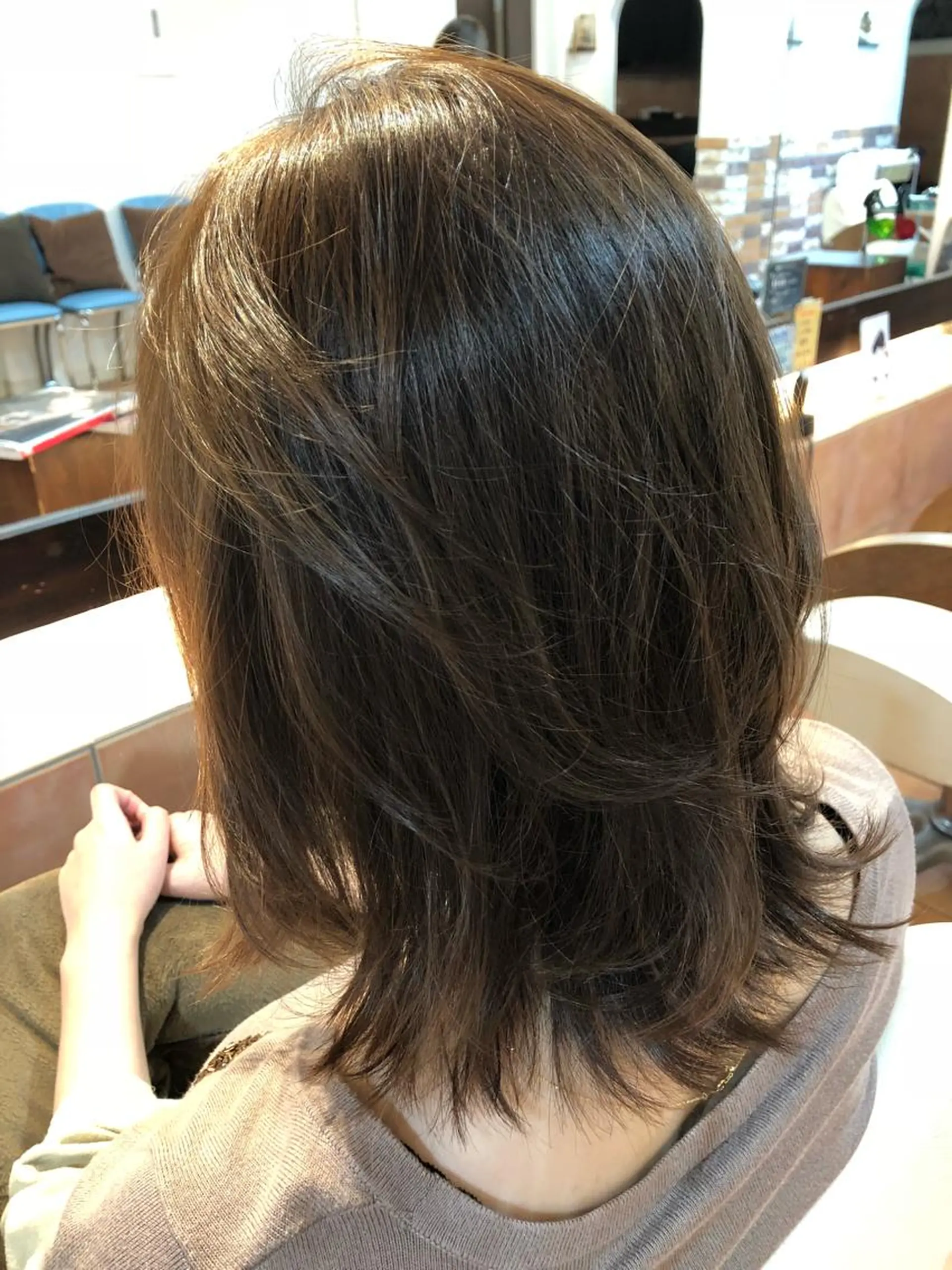 ミディアム カラー 💙あかみね 💙（mine）のヘアスタイル