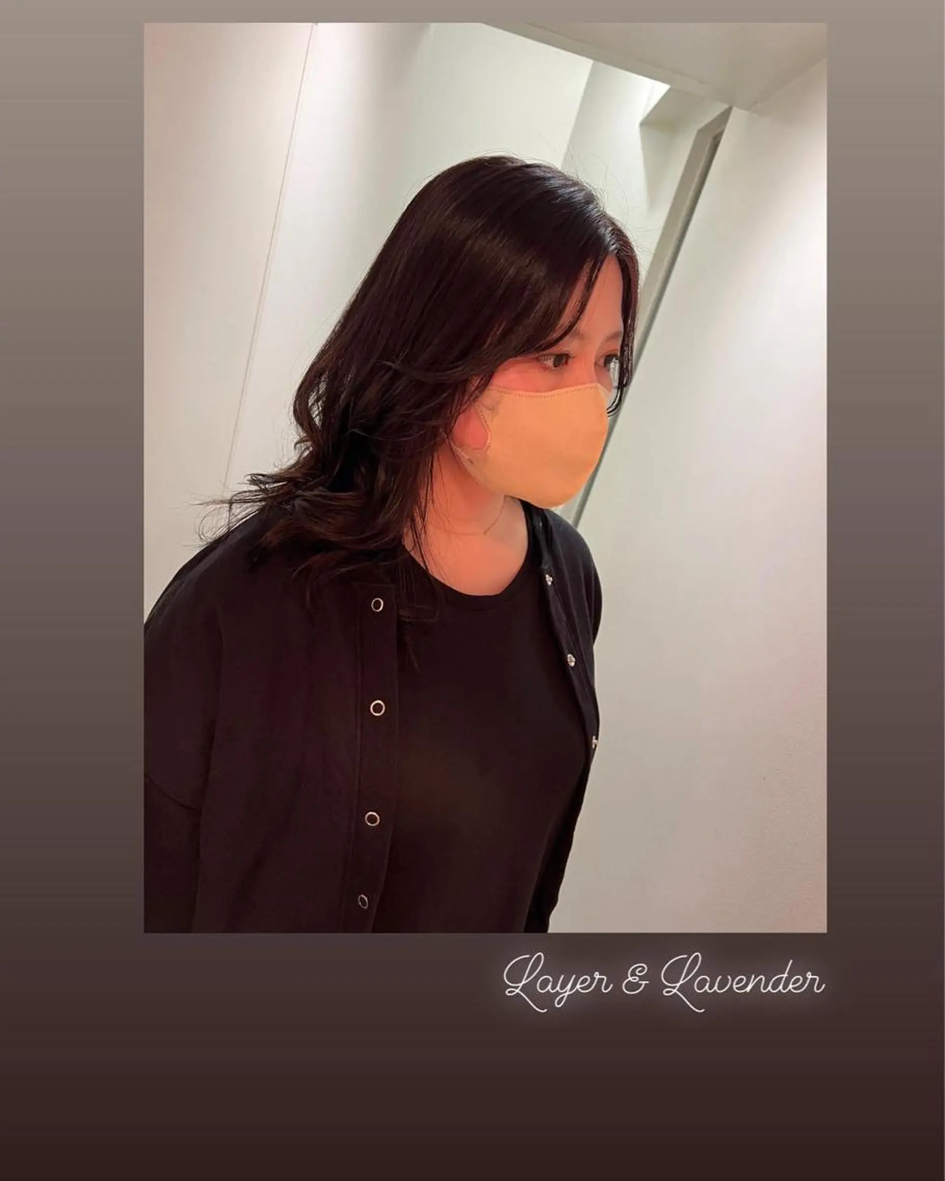 セミロング カラー ラベンダーカラー カット ヘアカラー ヘッドスパ ハイライト/インナー /ブリーチ/レイヤーのヘアスタイル