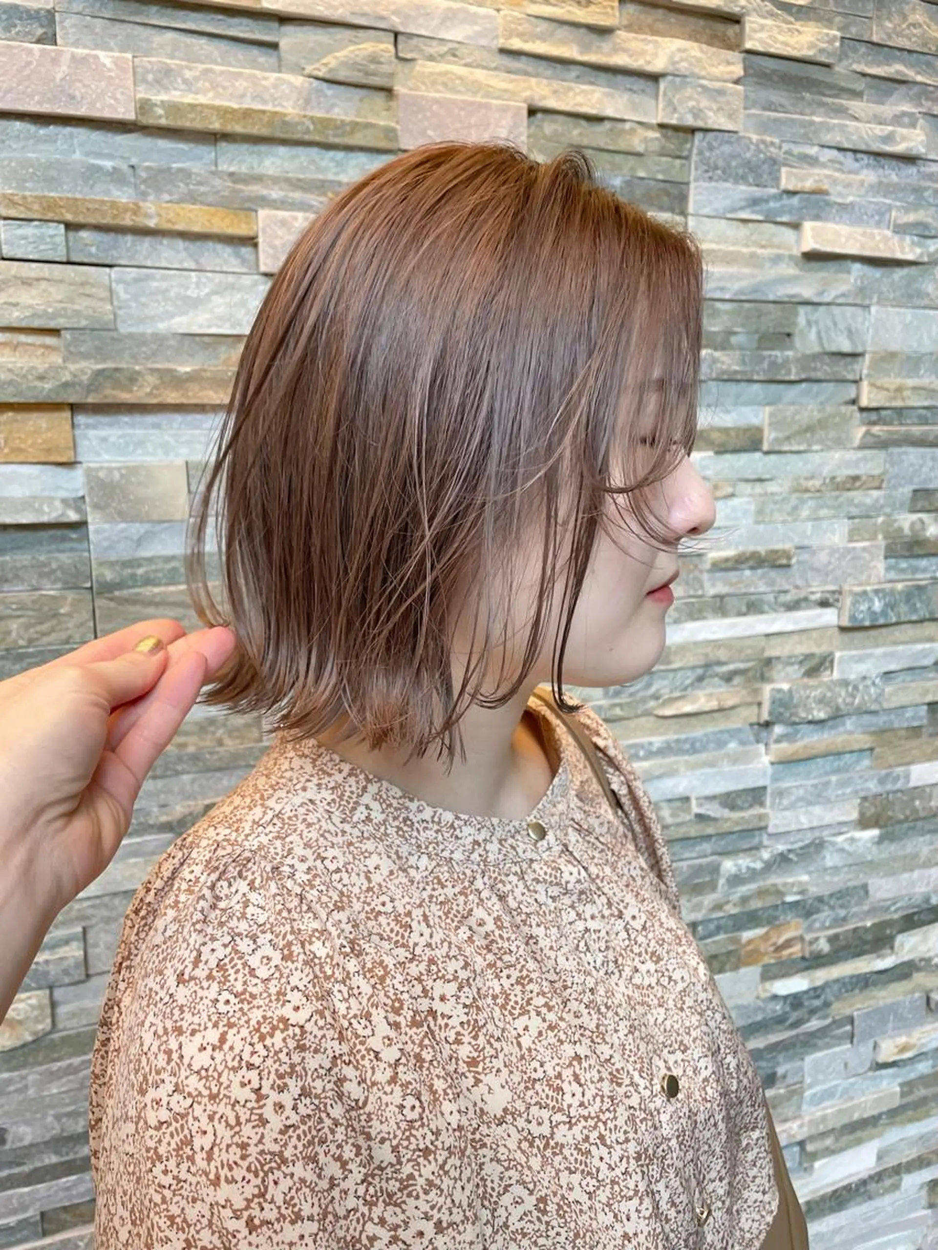 ミディアム カラー パーマ ヘアアレンジ メンズ キッズ ネイル マツエク・マツパ カット ヘアカラー トリートメント tatsumi/ボブ ウルフ/レイヤーのヘアスタイル