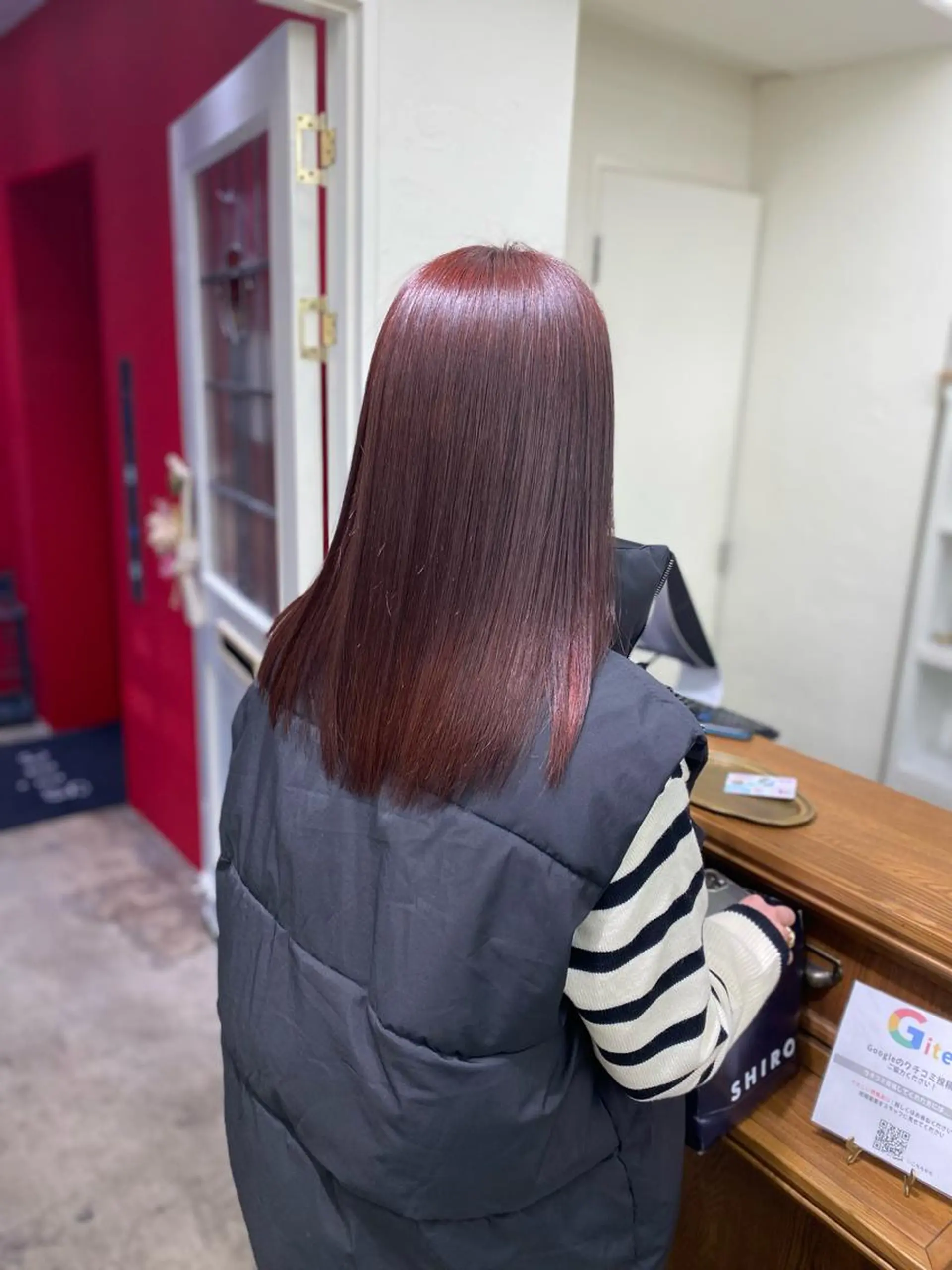 セミロング カラー ウルフ/レイヤー /パーマ　ナユタのヘアスタイル