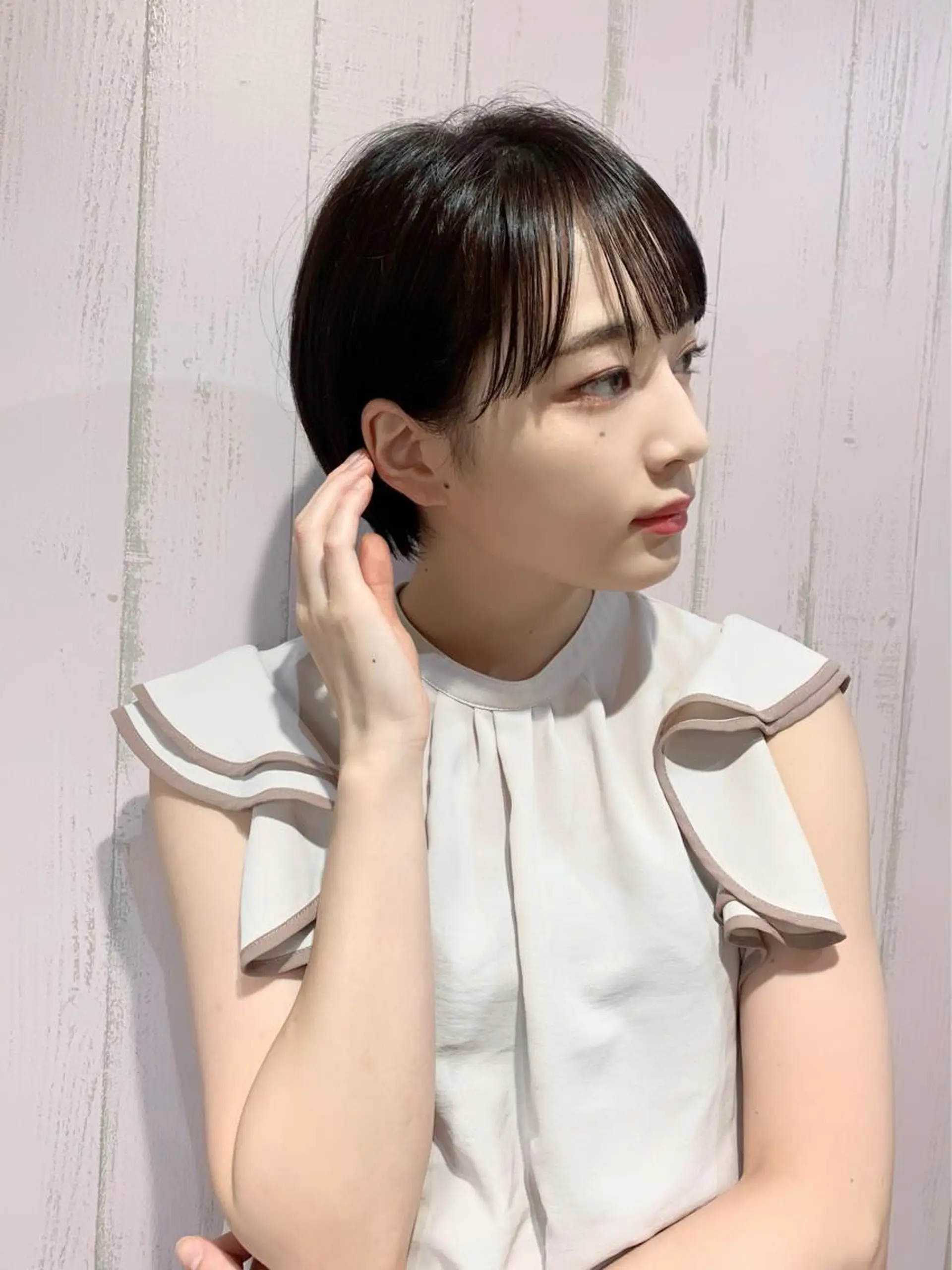 ショート ショートヘア 髪質改善カラー☆ ヘアアレンジmiyuのヘアスタイル