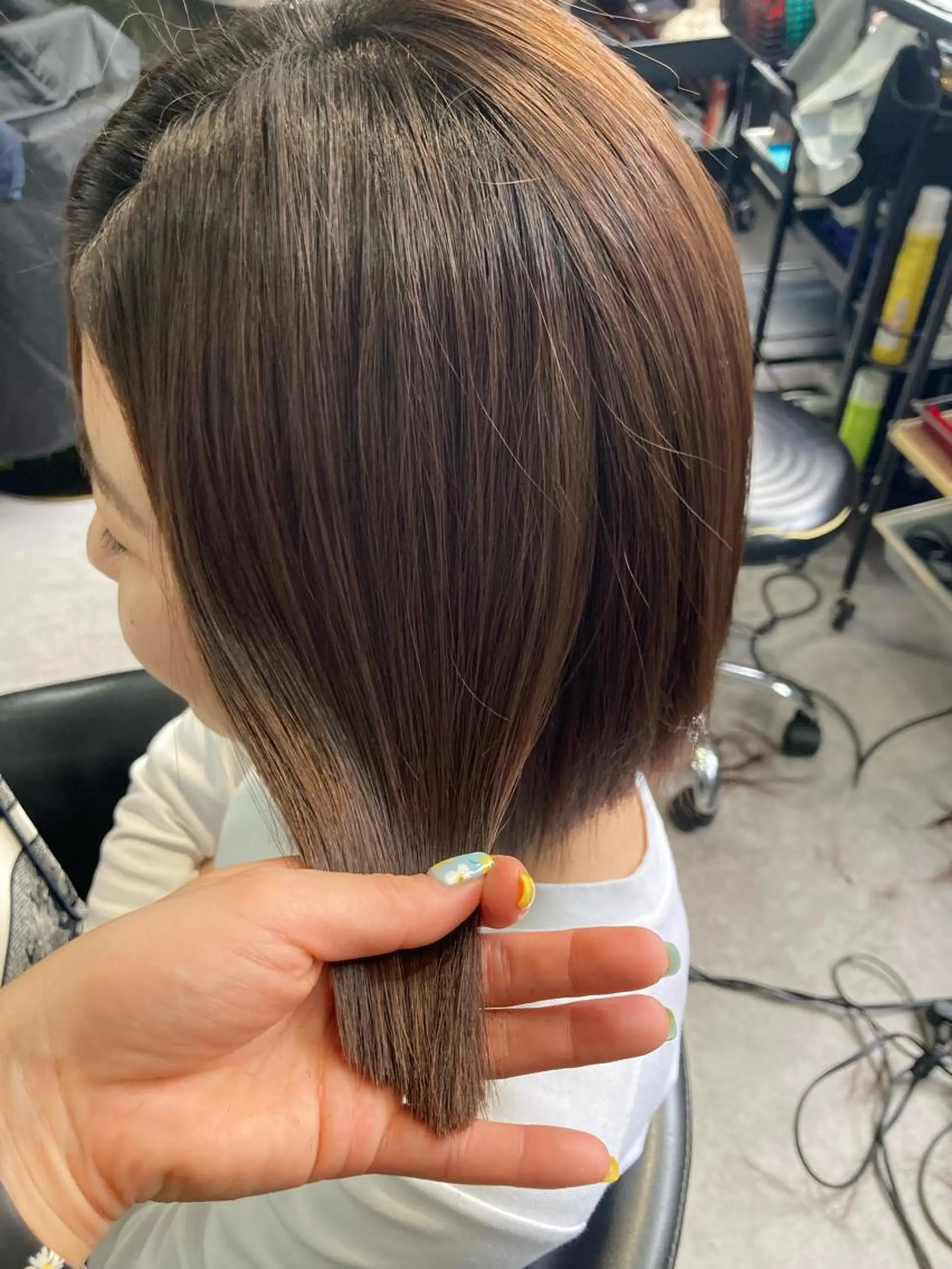 ショート 縮毛矯正 髪質改善☺︎縮毛矯正 ふじい まりんのヘアスタイル