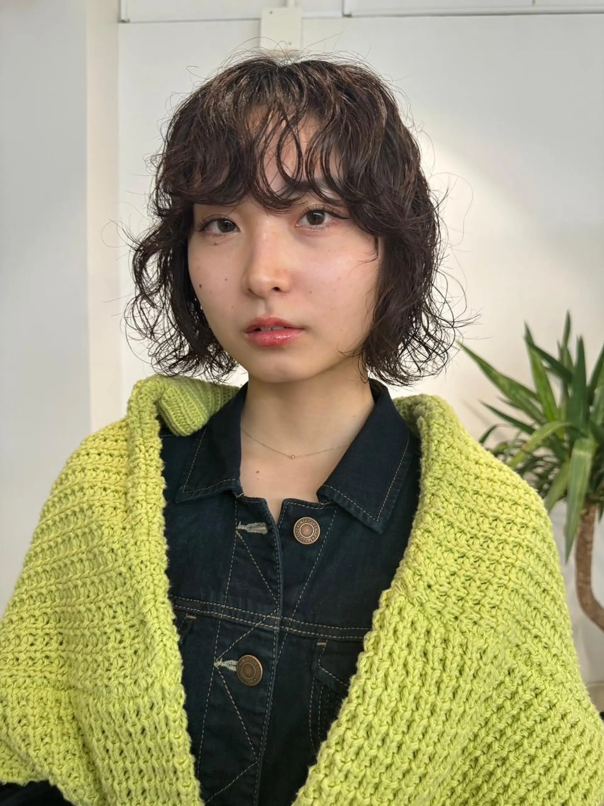 ミディアム パーマ カラー ショートボブ ミディアムパーマ ツイストスパイラルパーマ アディクシーカラー ベージュカラー カット ヘアカラー パーマ 縮毛矯正 トリートメント ヘッドスパ CEINE【セーヌ】 三軒茶屋のヘアスタイル