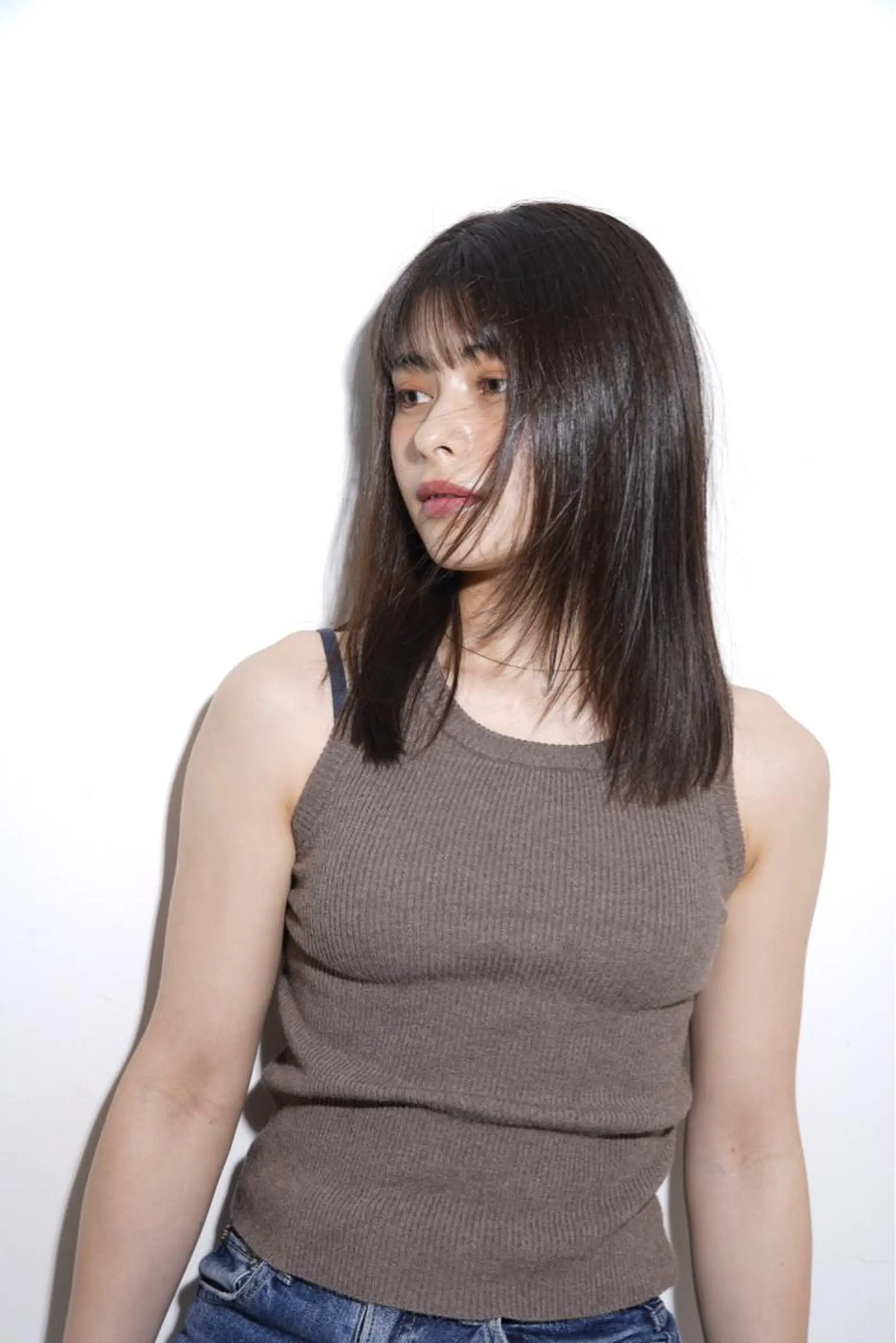 ミディアム カラー 艶髪/透明感/ 三宅晴香のヘアスタイル