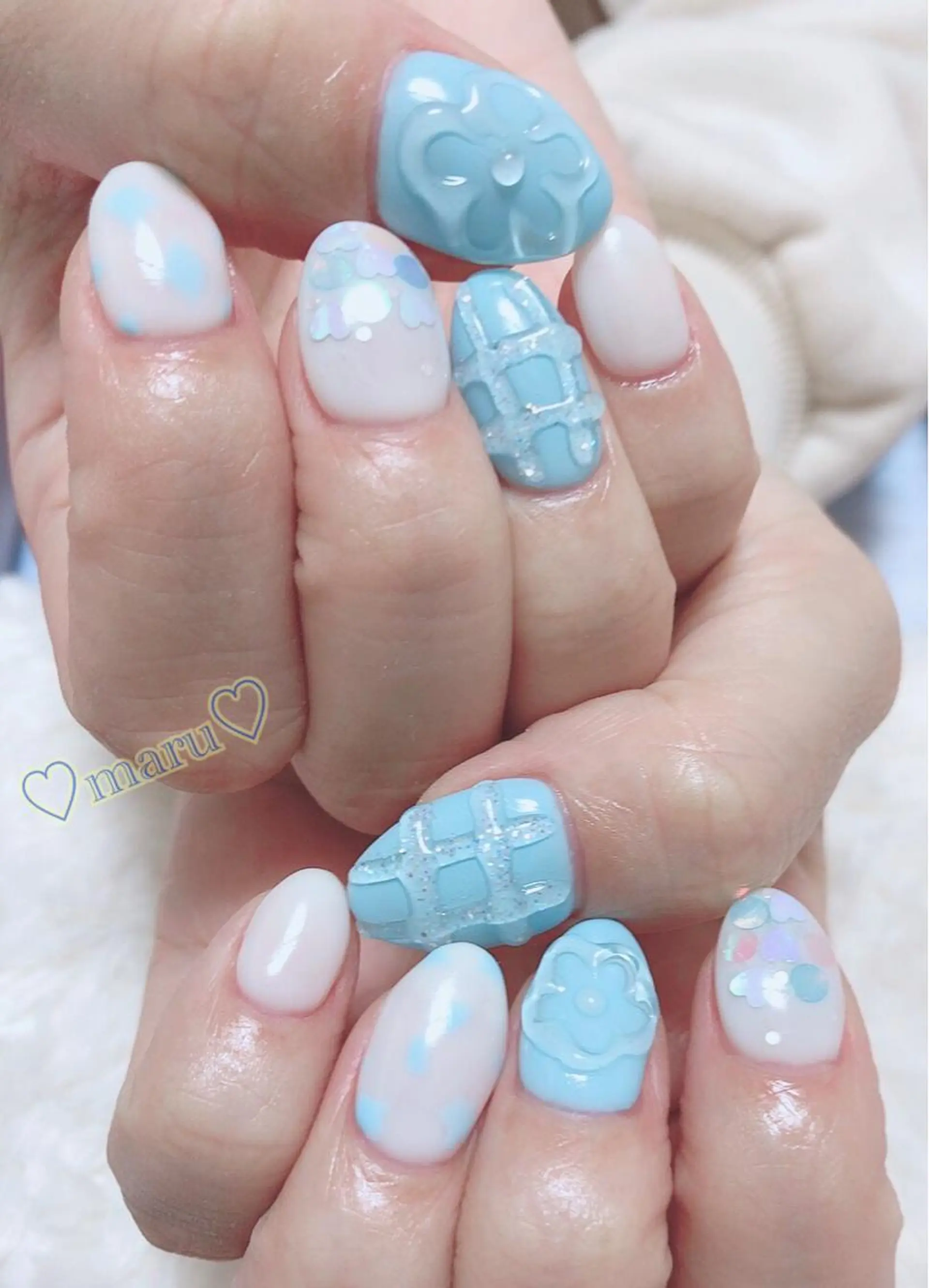 ネイル ハンドネイル フットネイル まるみ ♡のネイルデザイン