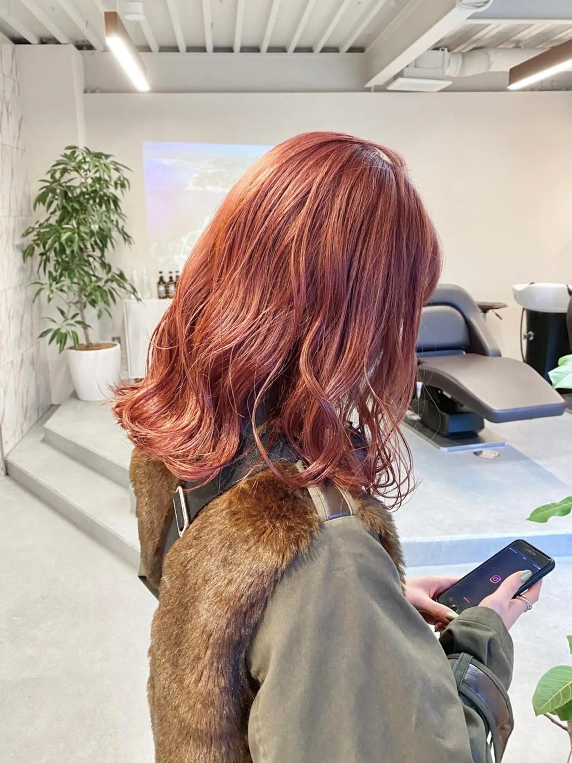 ミディアム カラー ベージュカラー ピンクカラー ピンクベージュ カット ヘアカラー トリートメント ❄️中川 慎之介❄️のヘアスタイル