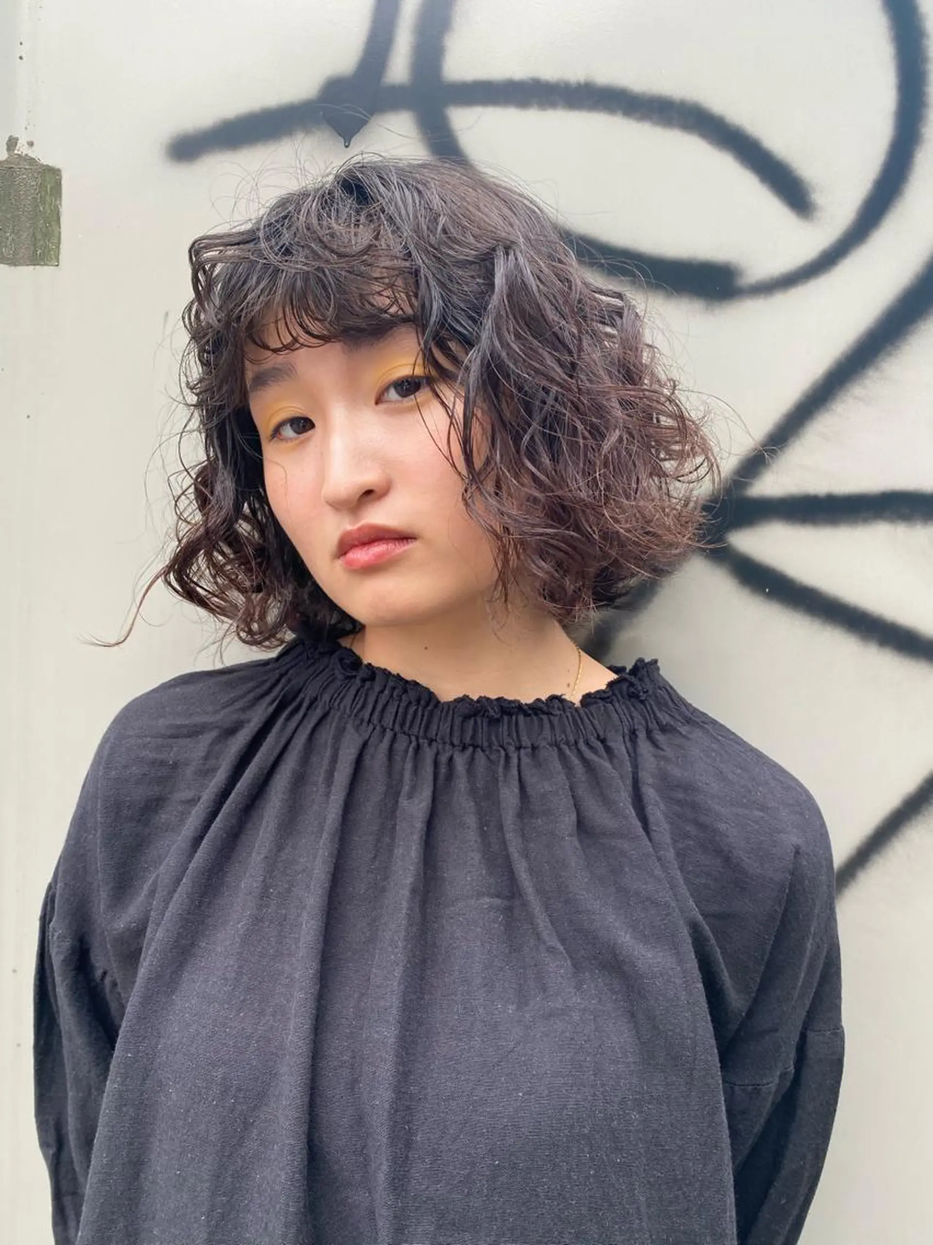 カラー パーマ ヘアアレンジ ボブ パーマ指名No1 /namiのヘアスタイル