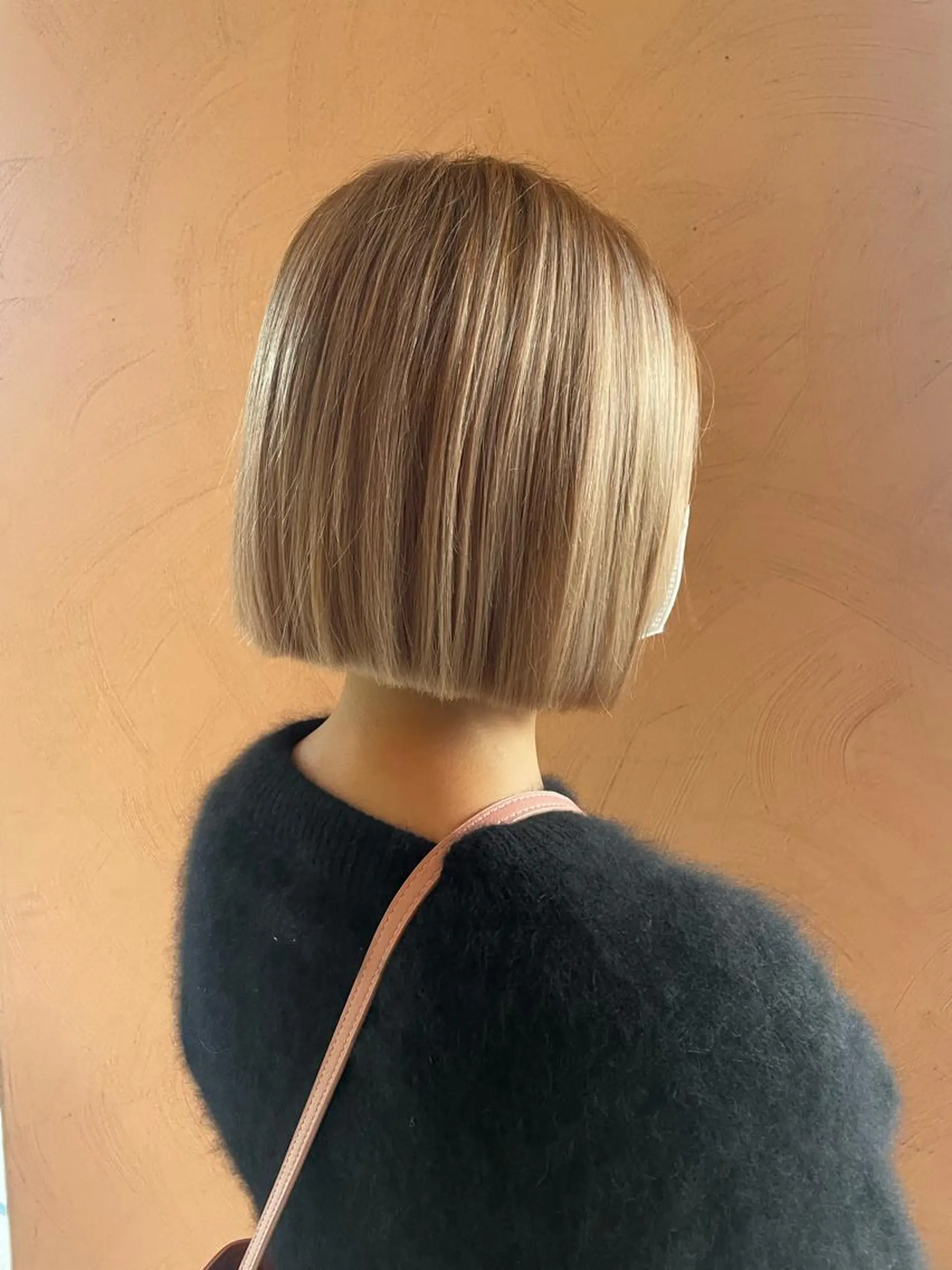 ショート カラー 切りっぱなしボブ ボブ カット 徳留 もも花のヘアスタイル