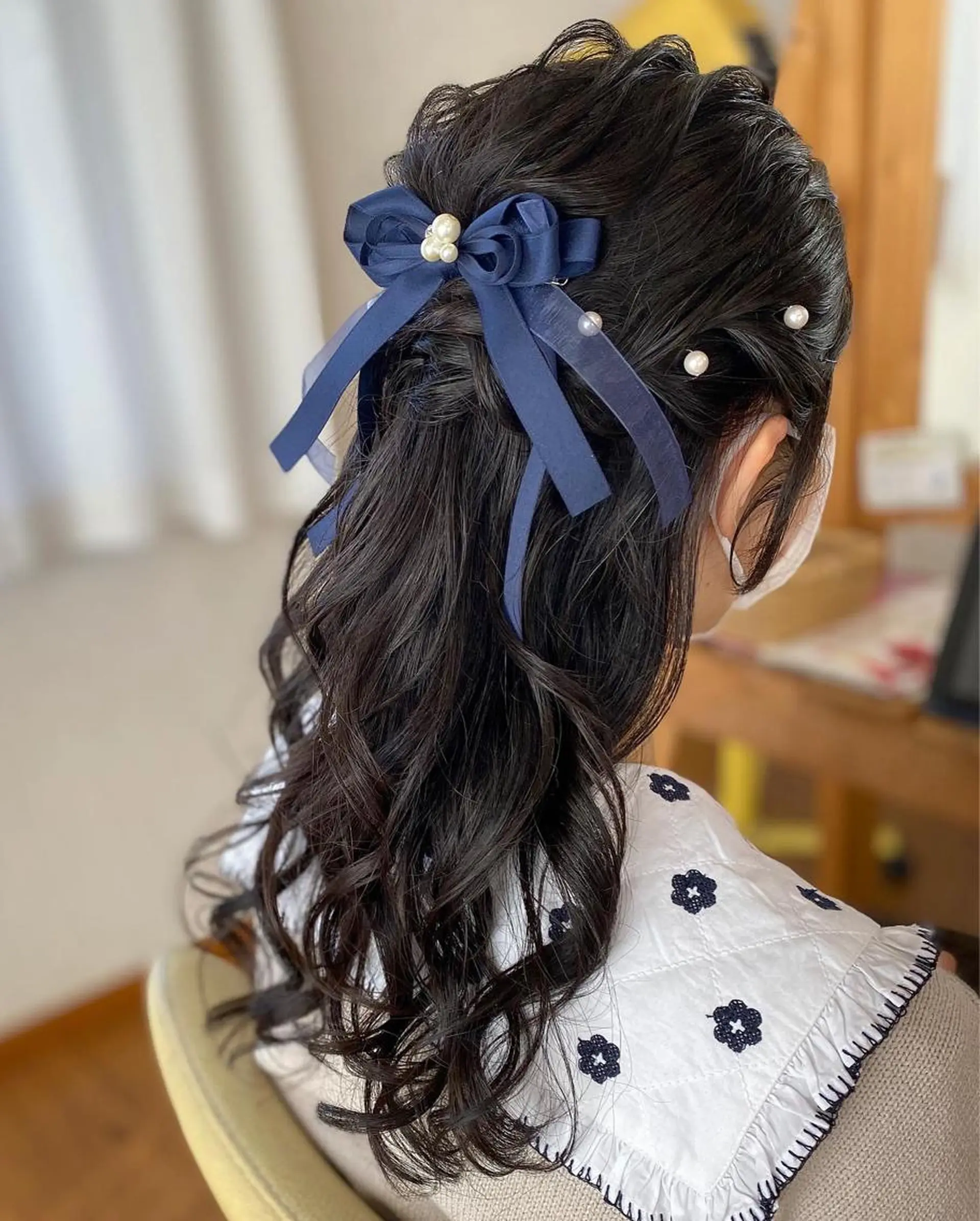 ヘアアレンジ ハーフアップ ヘアセット 荒木 ひろかのヘアスタイル