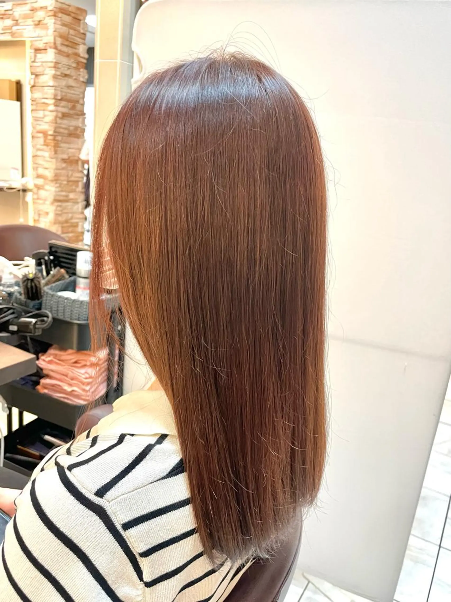 ロング ヘアカラー トリートメント 新籾 尚哉のヘアスタイル