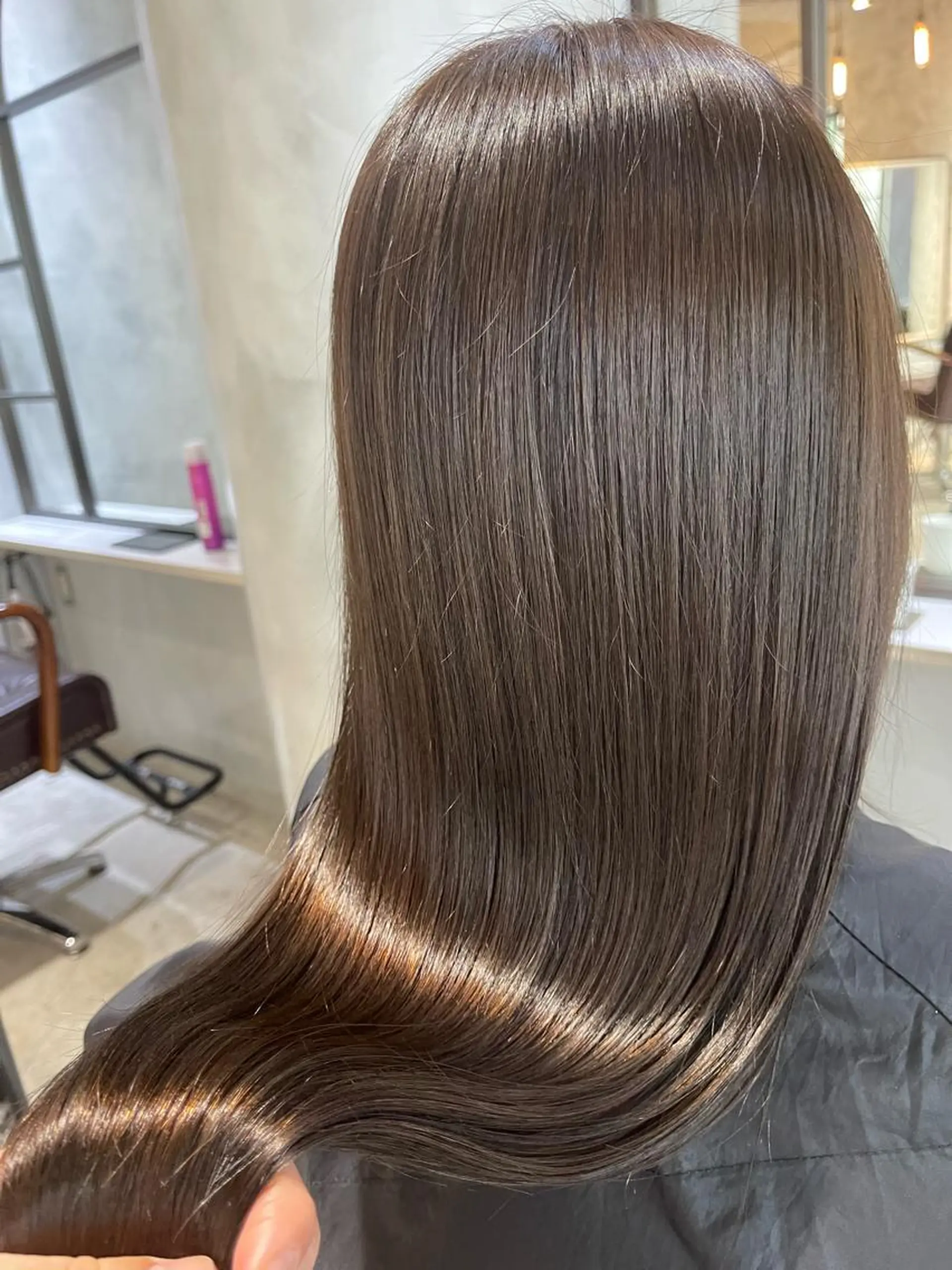 ロング カット ヘアカラー トリートメント 髪質改善／艶髪特化 /柔らかさ/清水翔矢のヘアスタイル