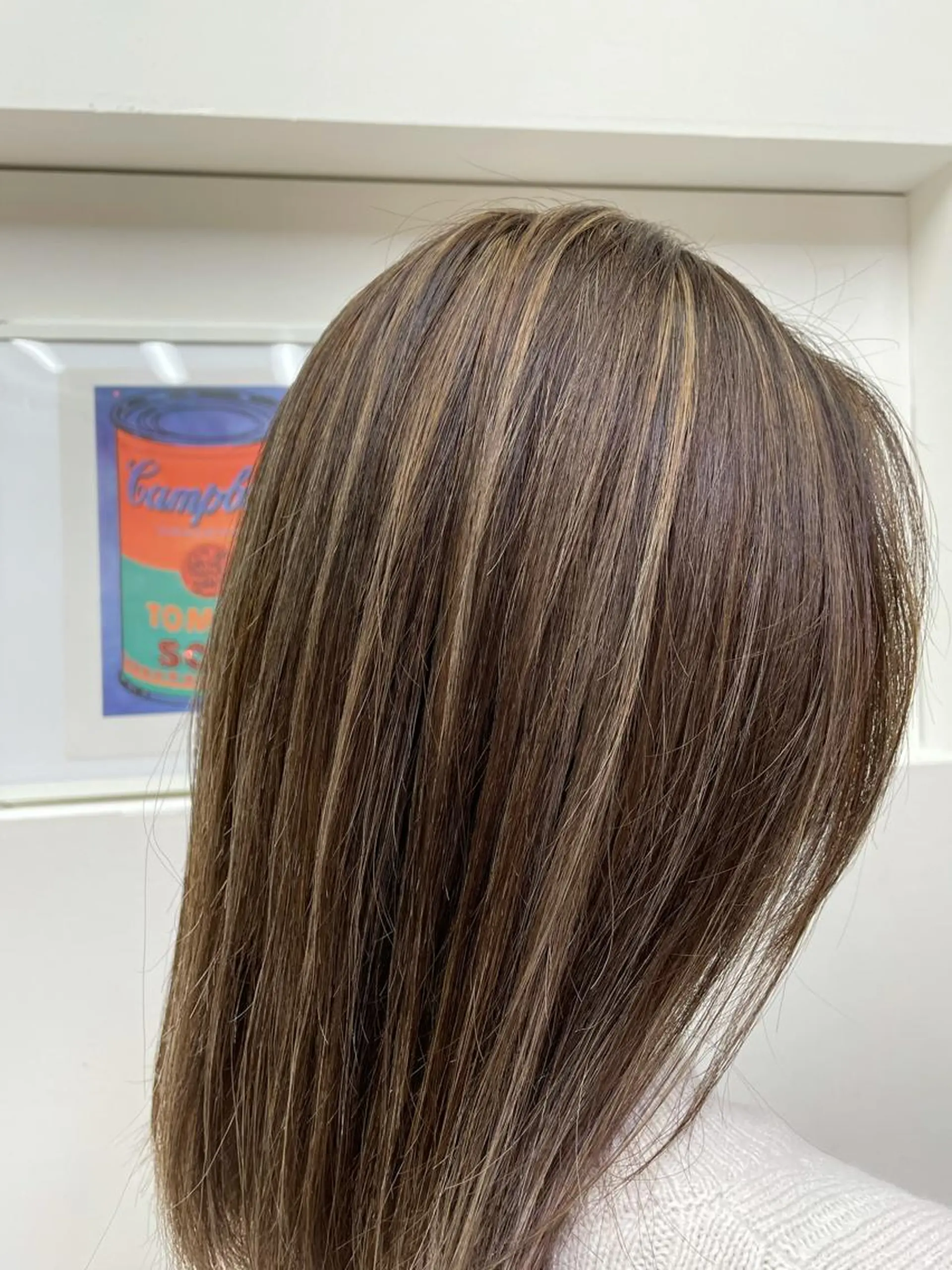 ミディアム カラー ハイライトカラー ハイライト 福田 千尋のヘアスタイル