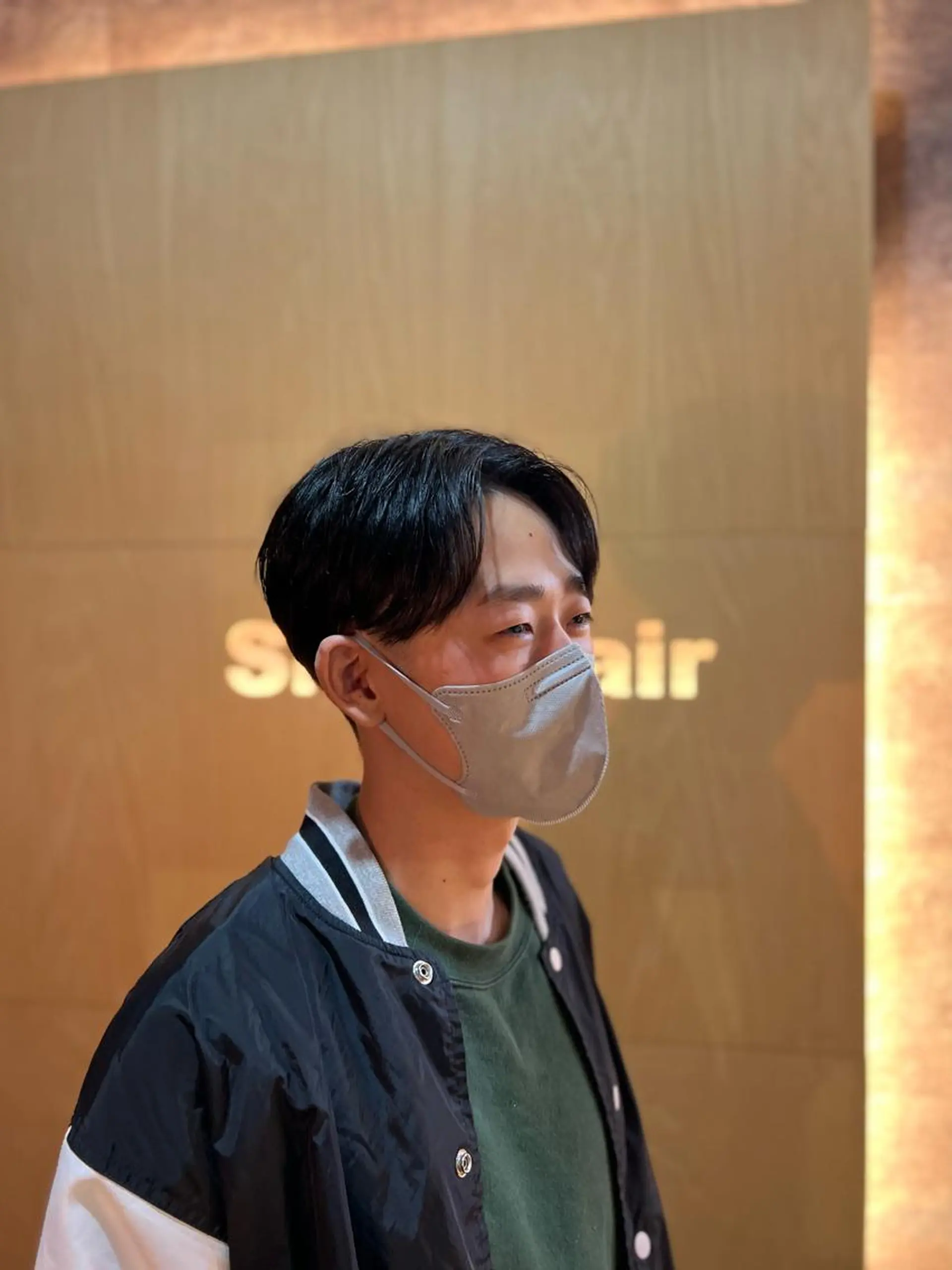 ミディアム メンズ 学生（メンズ向け） 七三 学生 カット 榎本 和真のヘアスタイル