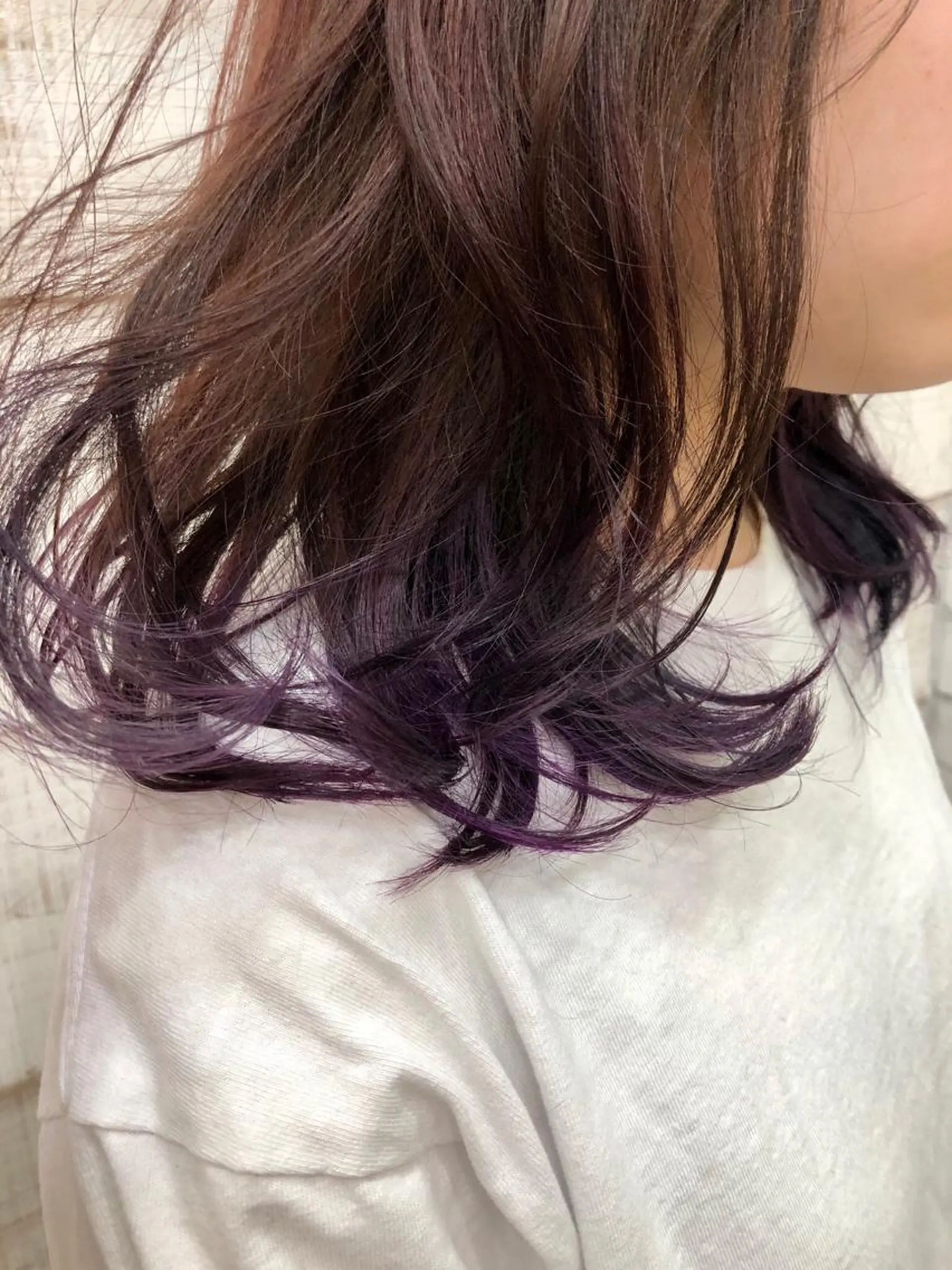 セミロング カラー ヘアアレンジ ブリーチダブルカラー ハイライト/山本喜熙のヘアスタイル