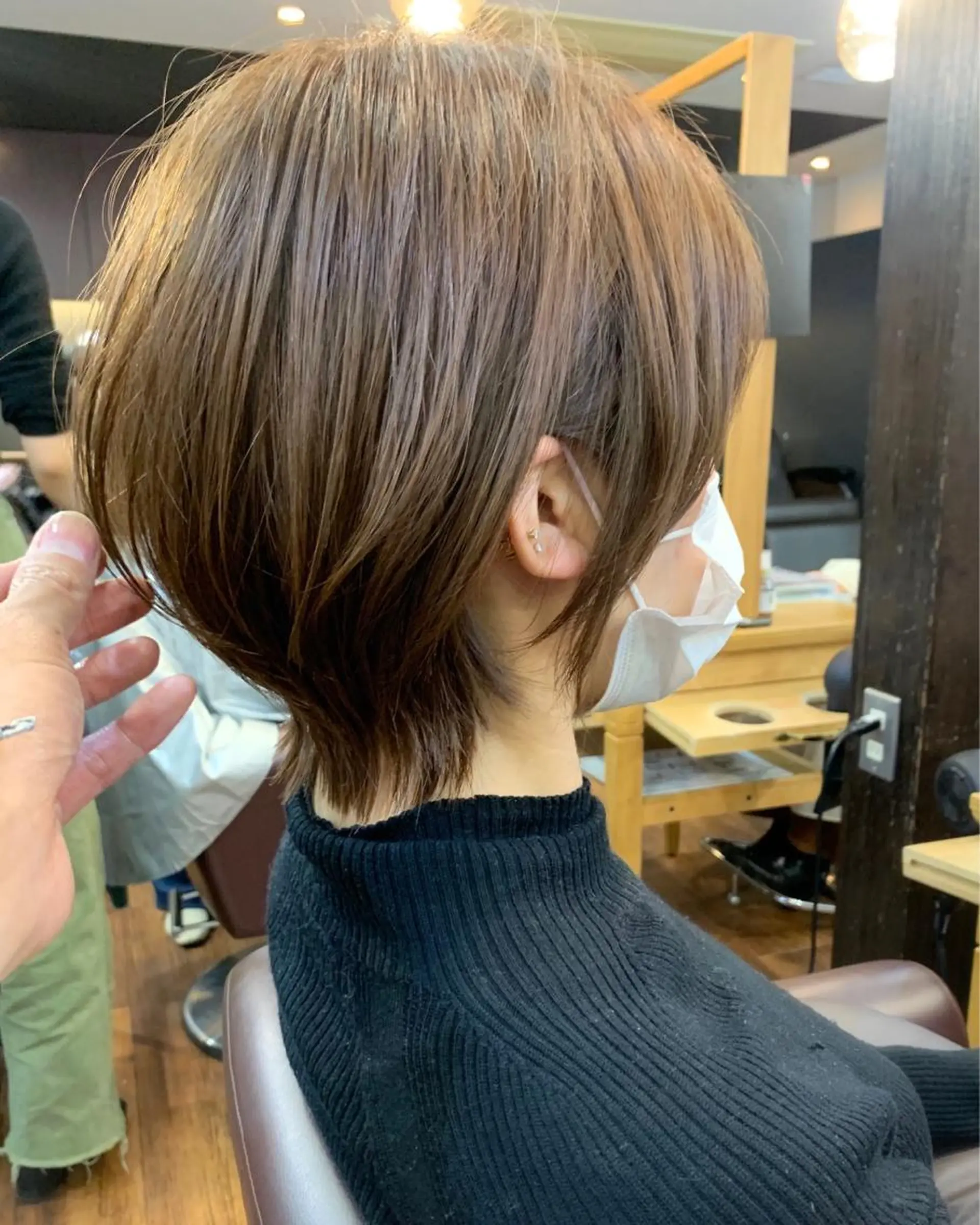 ショート カラー 縮毛矯正/ショート/ レイヤー/畑中正敏のヘアスタイル