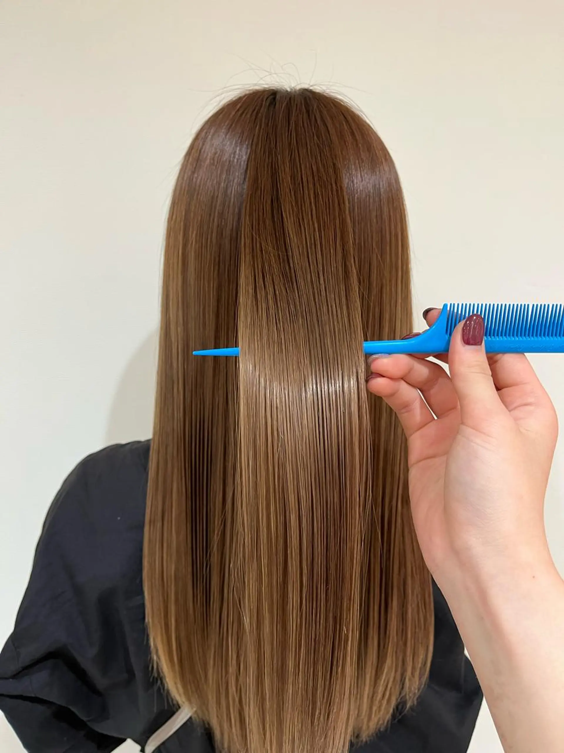 ロング 髪質改善 トリートメント カット 縮毛矯正 透明感カラー/ 韓国風🌿RIKOのヘアスタイル