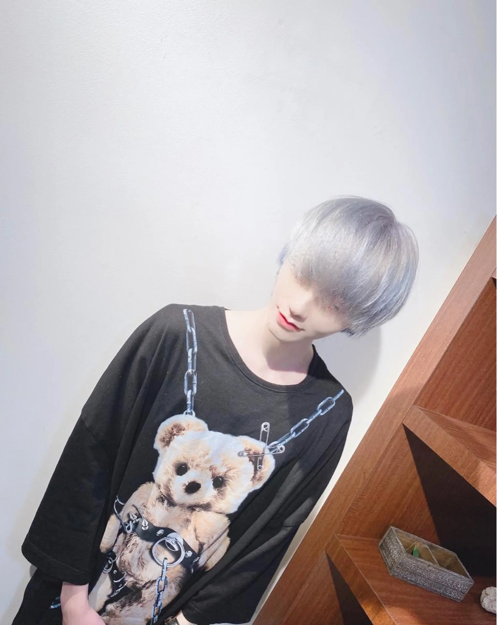 セミロング カラー パーマ ヘアアレンジ メンズ メンズブリーチ メンズハイトーン ブリーチ ケアブリーチ ハイトーンカラー ヘアカラー ⚠️激安ブリーチで 後悔してる方へ⚠️のヘアスタイル