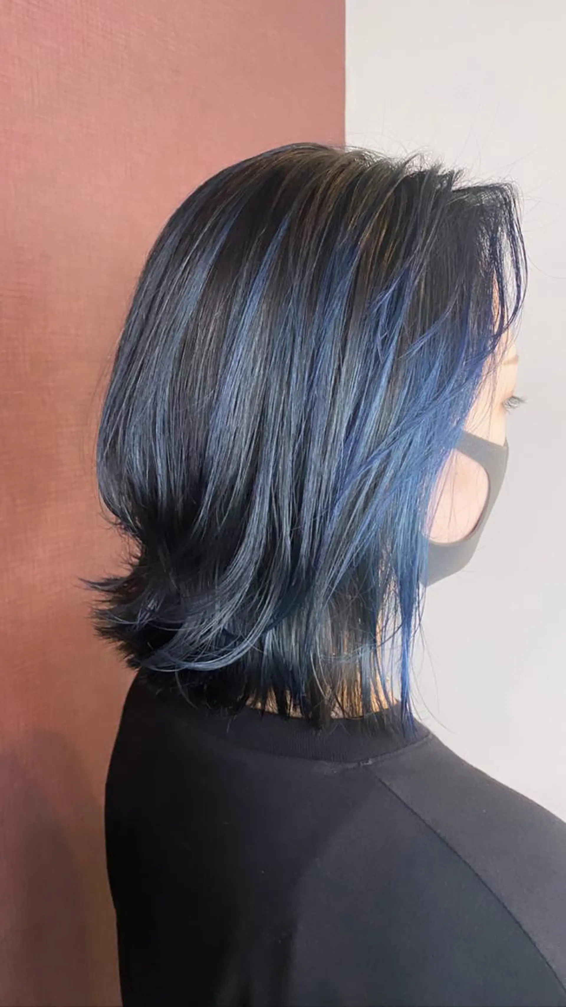 ショート カラー ヘアアレンジ ブルーカラー グレージュ ハイライトカラー ハイライト アイラッシュ/美容室 個室/瀬戸 一菜のヘアスタイル